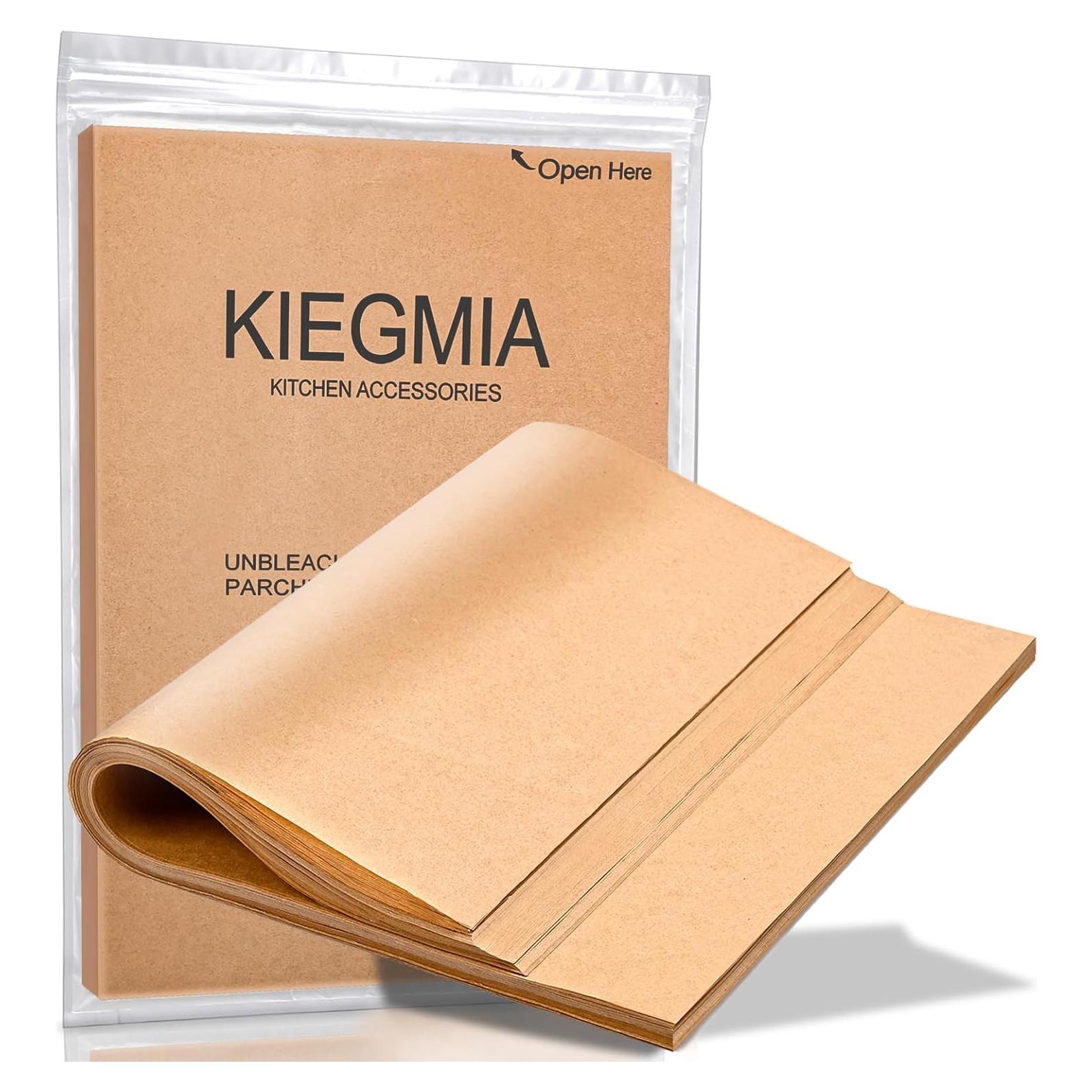 120 Hojas de Papel Pergamino KIEGMIA 22.86 x 33.02 cm Antiadherente