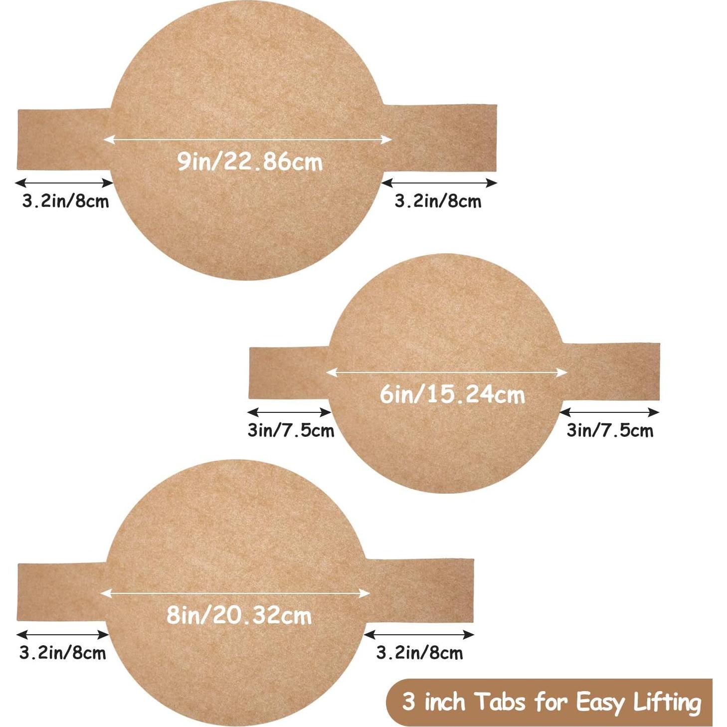 120 Forros de Papel Pergamino Antiadherente Maitys 6-9"