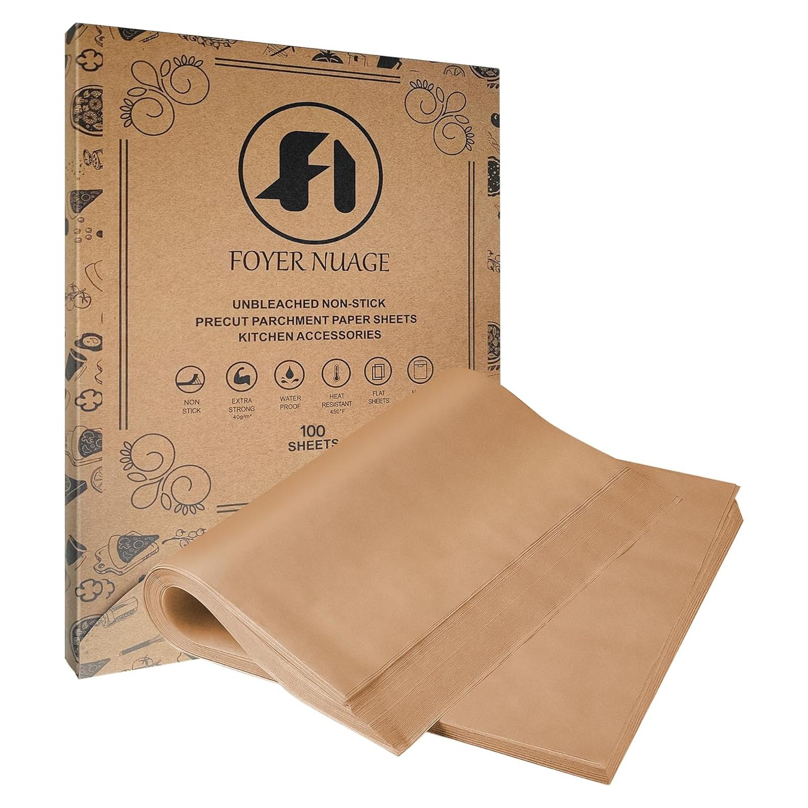 Hojas de Papel Pergamino Foyer Nuage 100 Pcs 20x30 cm Sin Blanquear