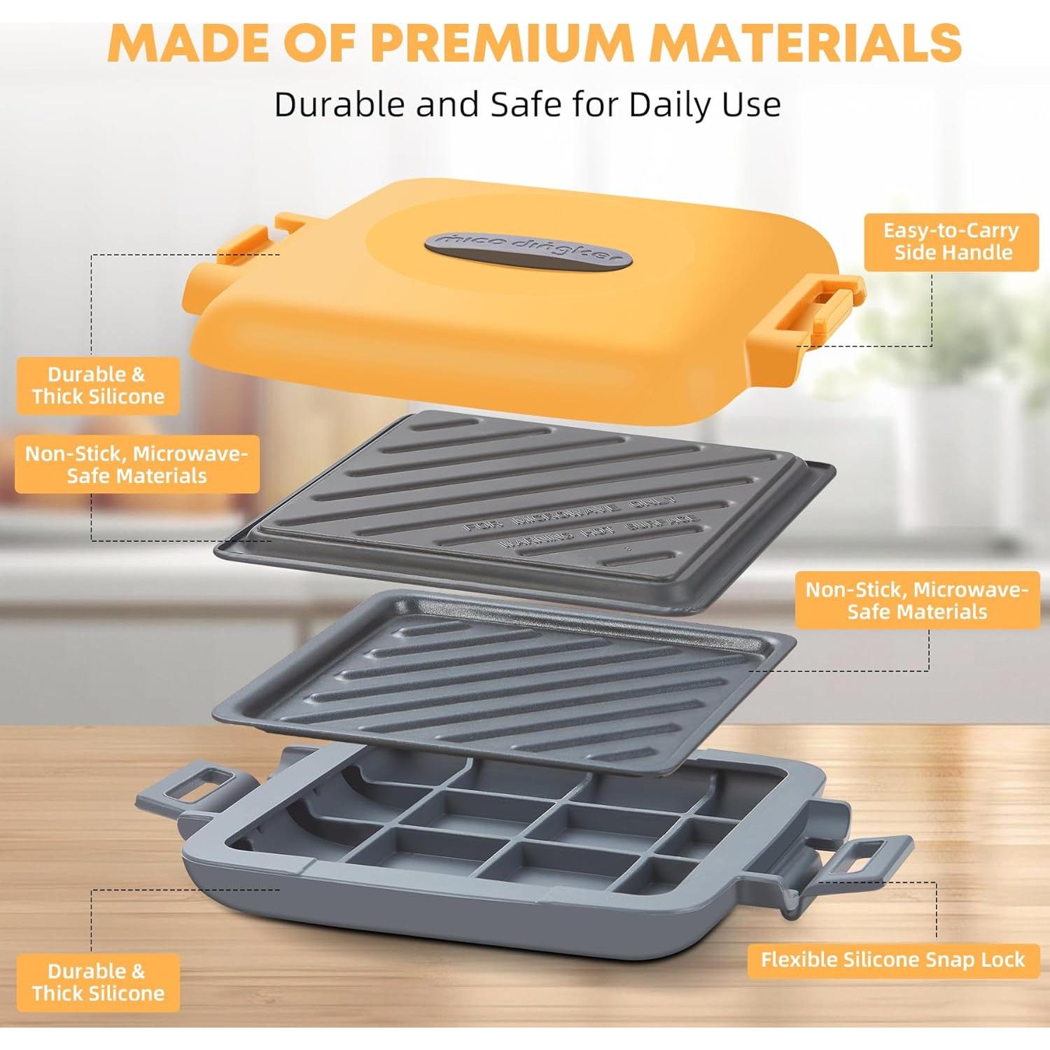 Hacedor de Sándwiches Tostados Mico Dingker Naranja 0.6 kg