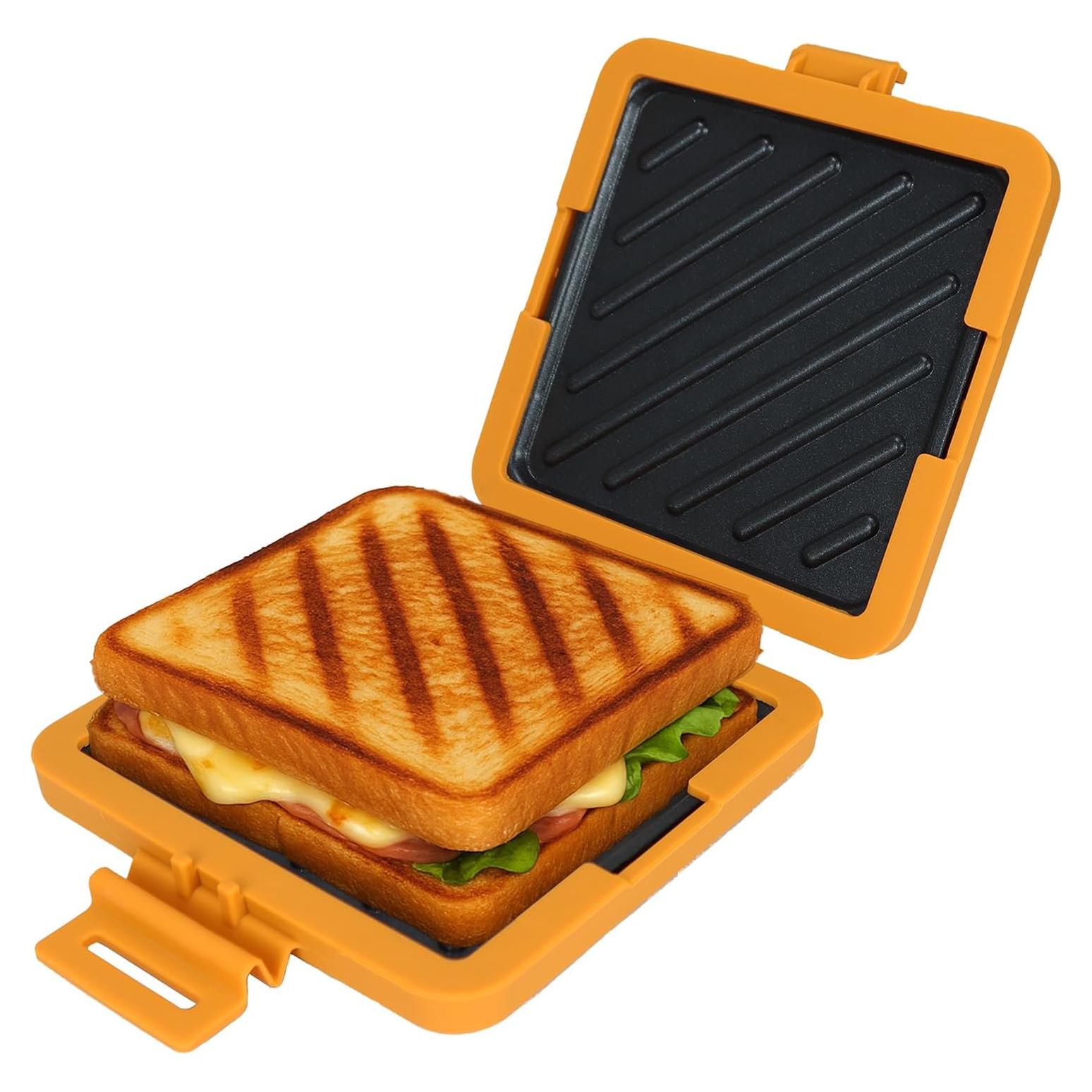 Hacedor de Sándwiches de Microondas Amarillo 3 en 1