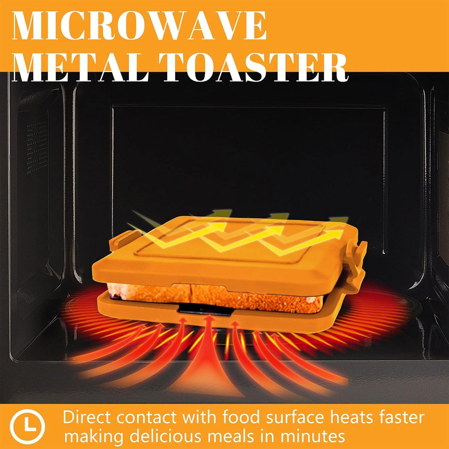 Hacedor de Sándwiches de Microondas Amarillo 3 en 1