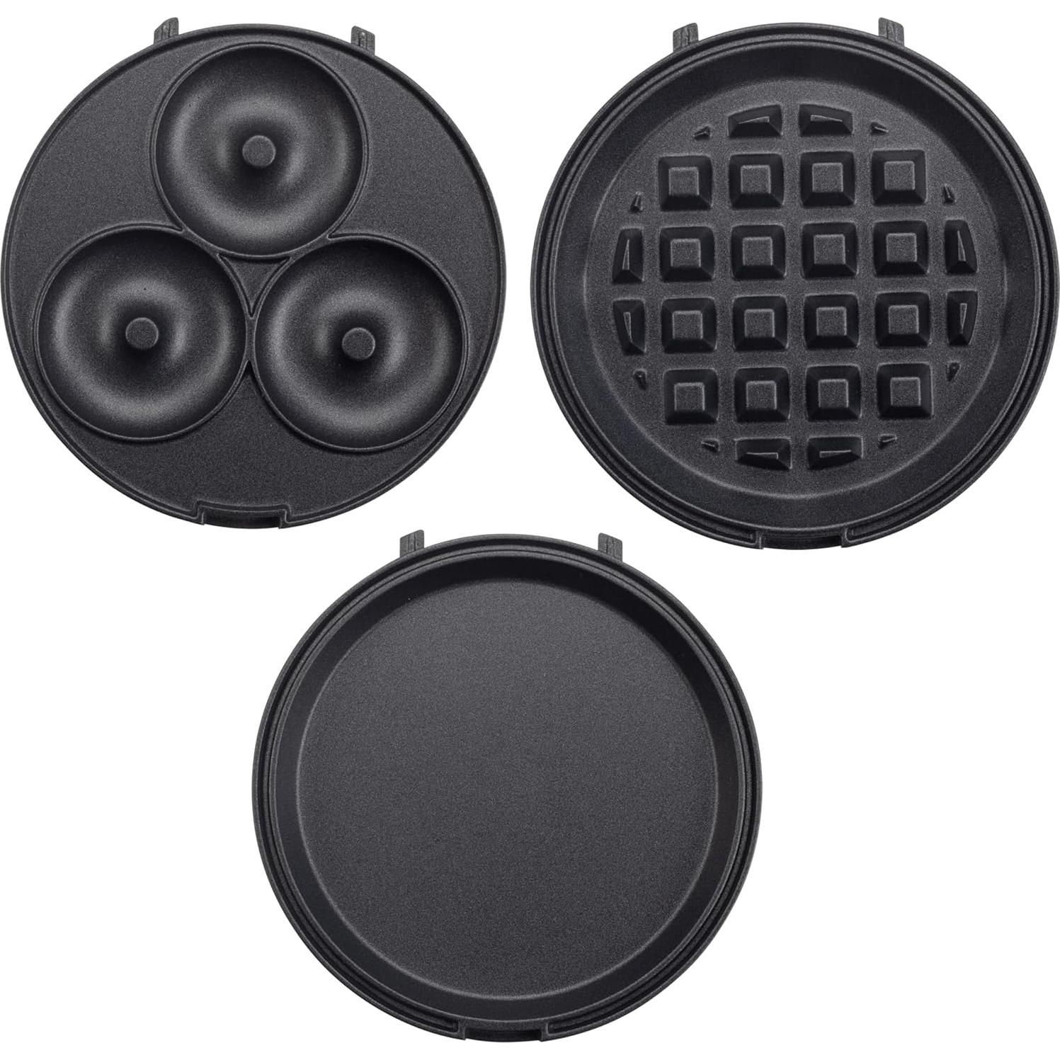 Maker de Desayuno Mini 3 en 1 CucinaPro - Waffles, Donas, Huevos