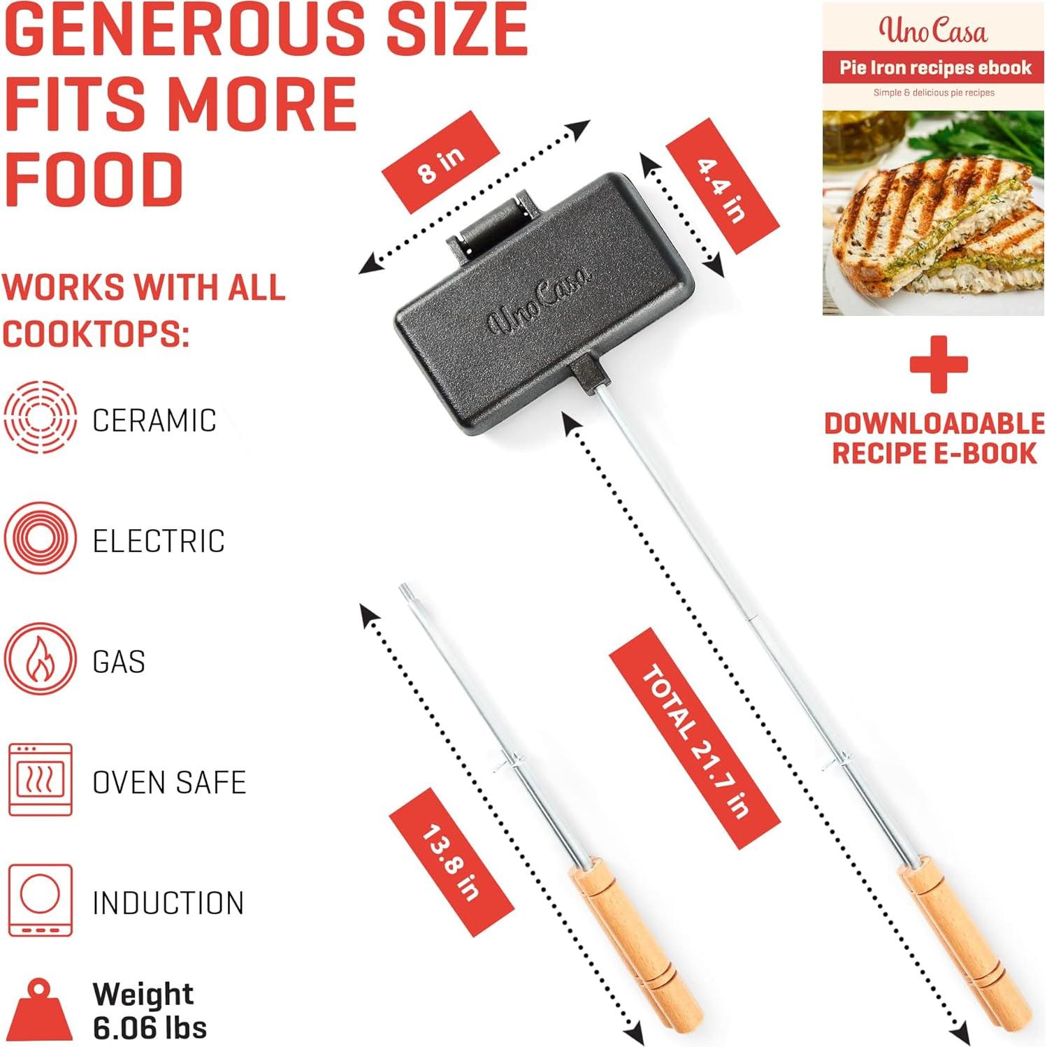 Hierro para Pasteles de Hierro Fundido Uno Casa - 2.59 kg