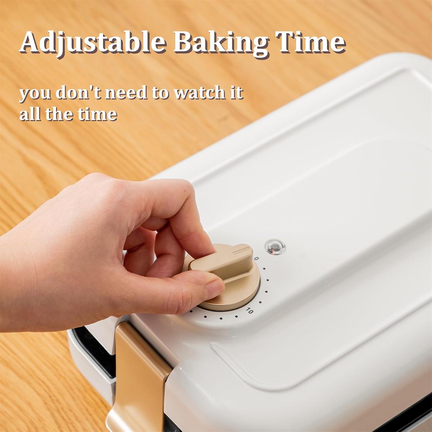 Sandwich Maker GeBogy 3 en 1 600W Placas Antiadherentes