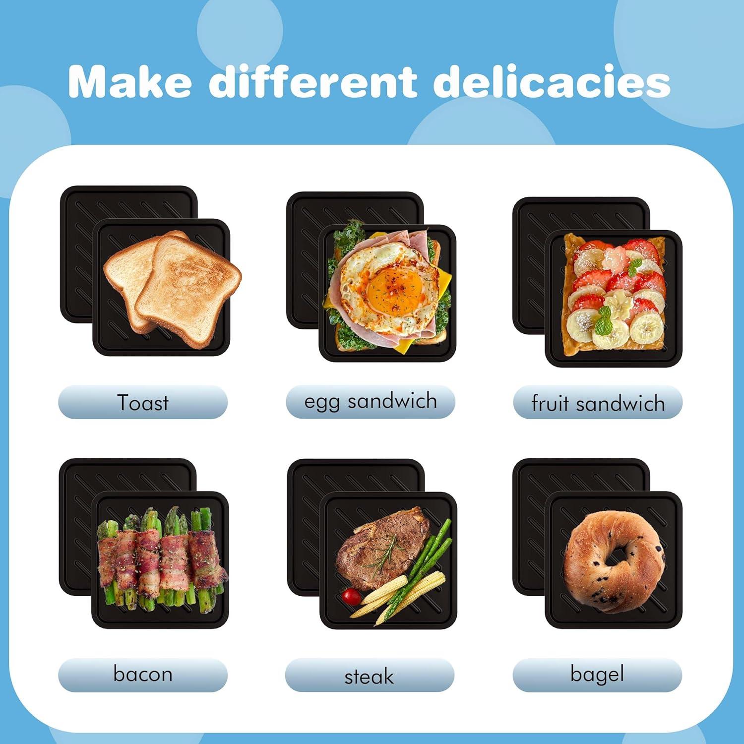 Hacedor de Toasties de Microondas Azul HQBKP-RD 15x15cm