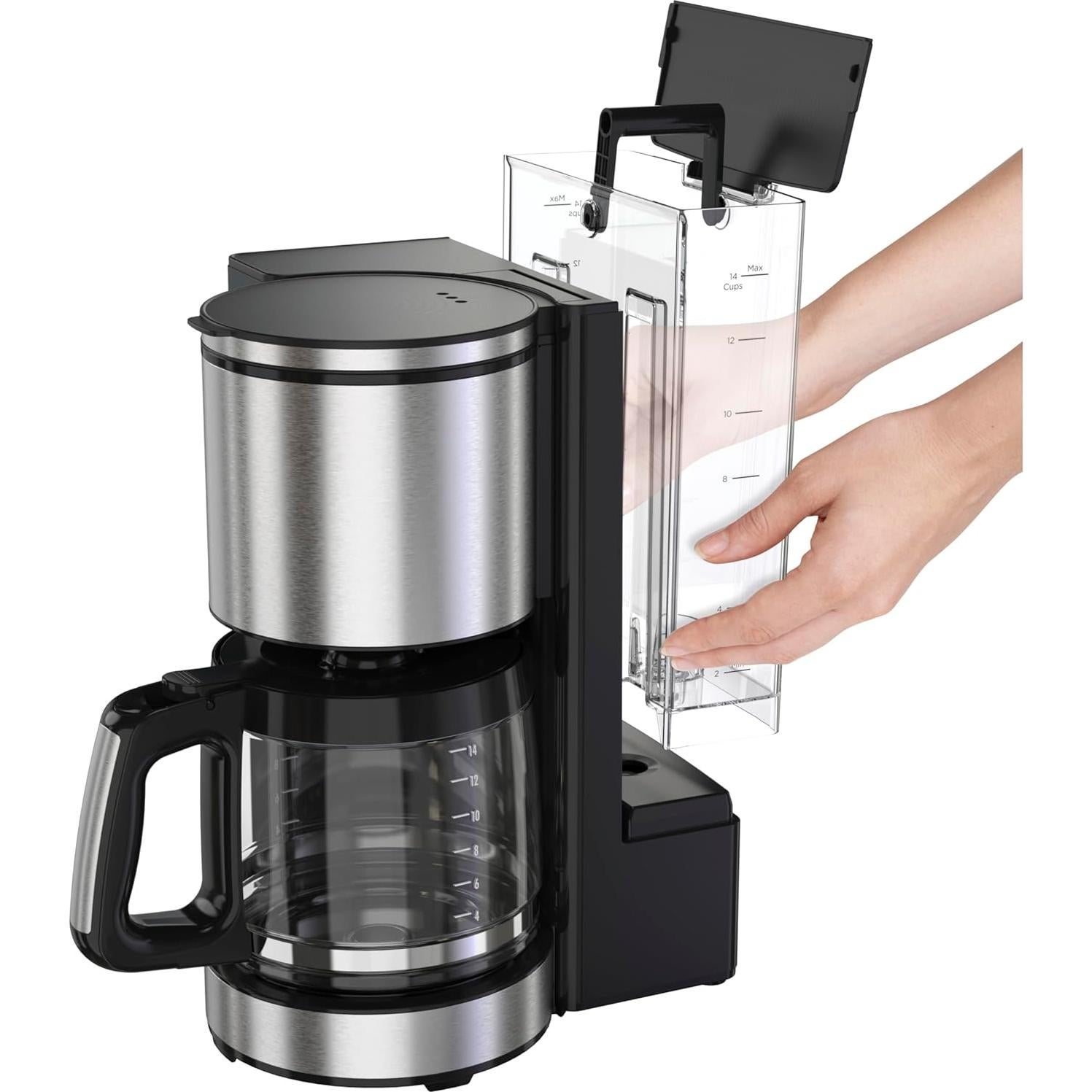Cafetera Programable Hamilton Beach 14 Tazas 2.07L Negra