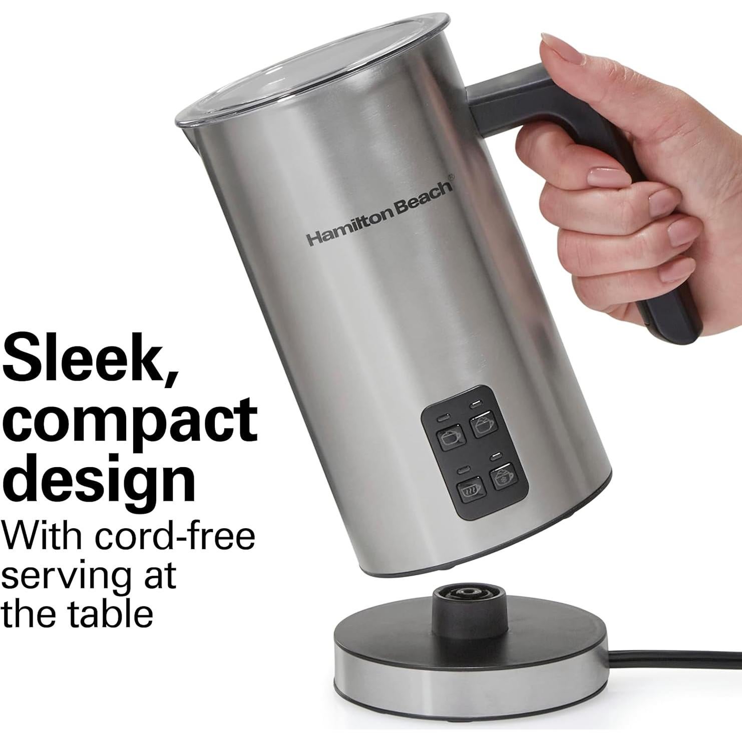 Espumador y Calentador de Leche Eléctrico Hamilton Beach 300ml