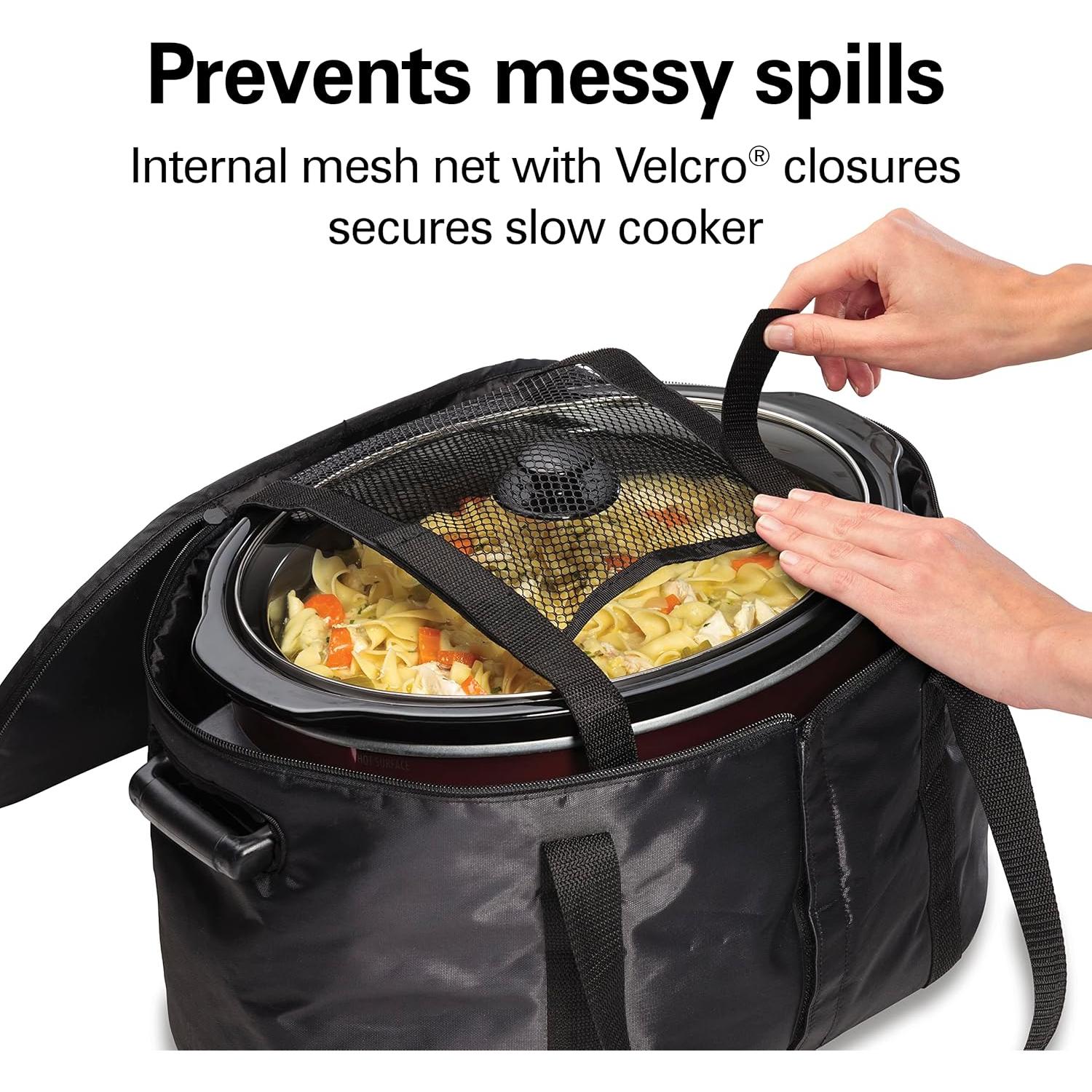 Bolsa de viaje aislante Hamilton Beach para olla de 4 a 8 qt