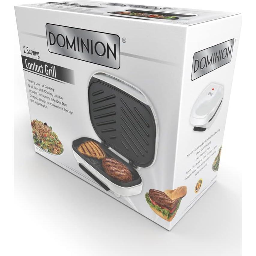 Parrilla Eléctrica Dominion D5203W Clásica 1200W 2 Porciones