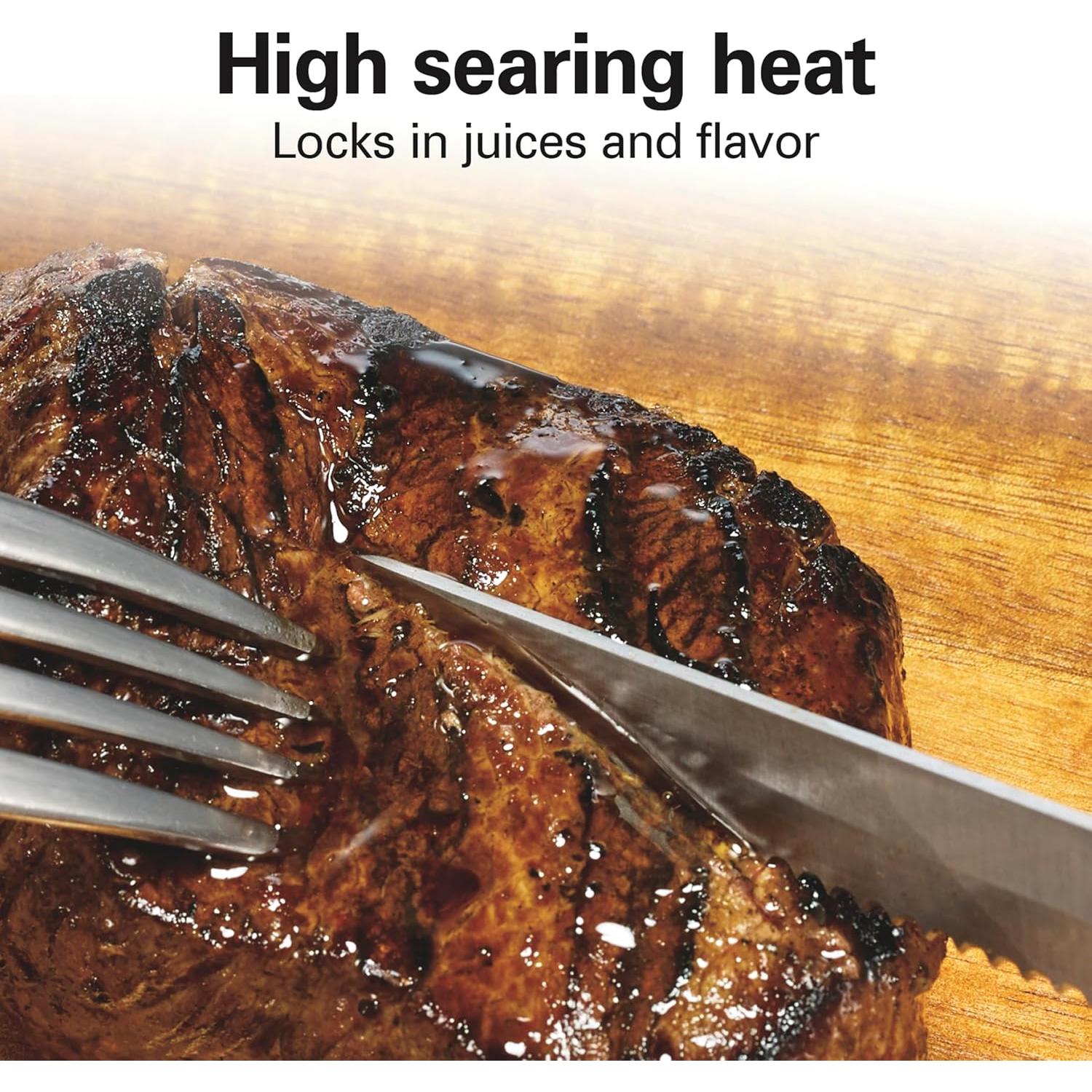 Parrilla Eléctrica Hamilton Beach 25360 con Control de Temperatura 232°C