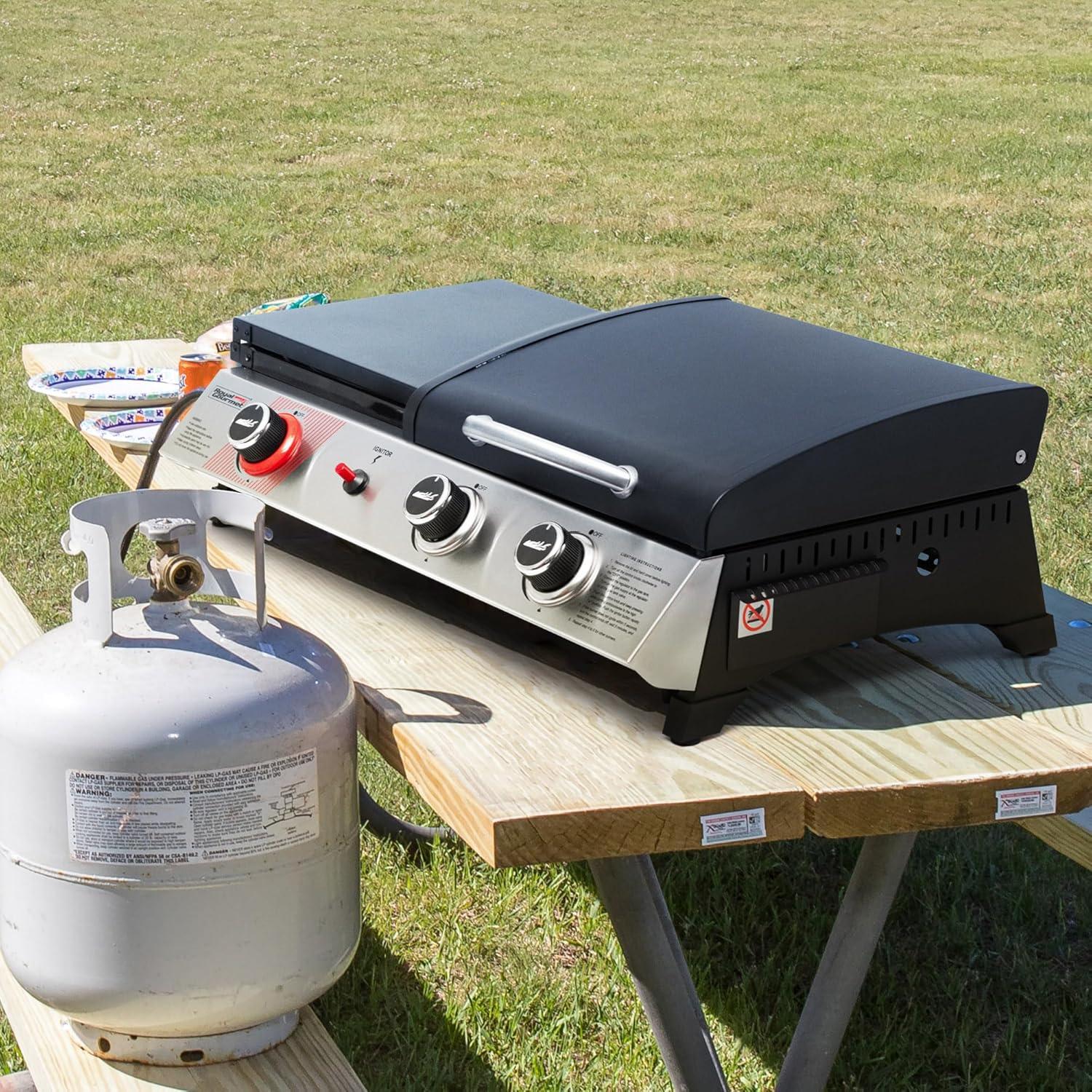 Parrilla de Gas Propano Royal Gourmet PD1305H 3 Quemadores 29,000 BTU