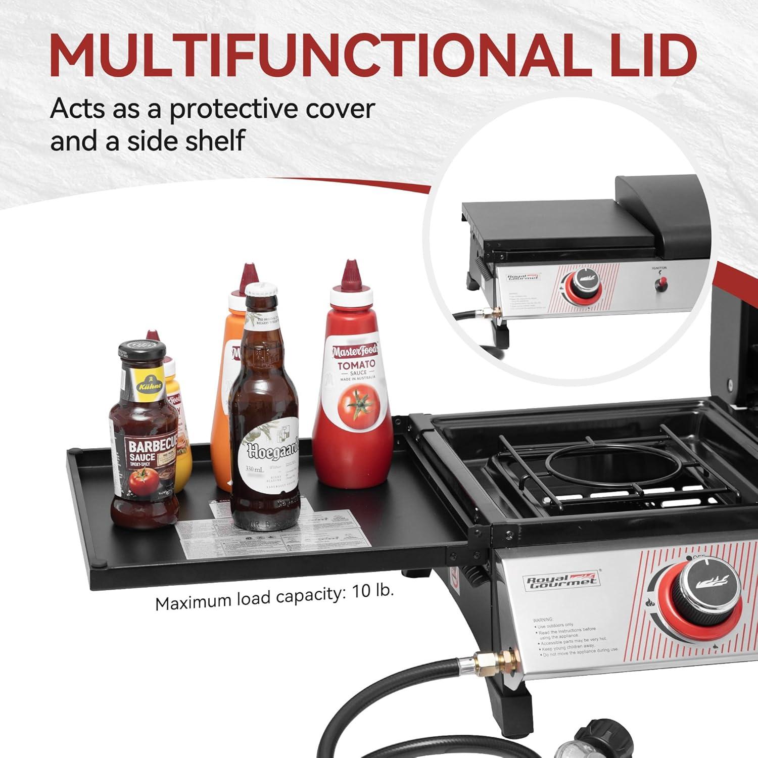 Parrilla de Gas Propano Royal Gourmet PD1305H 3 Quemadores 29,000 BTU