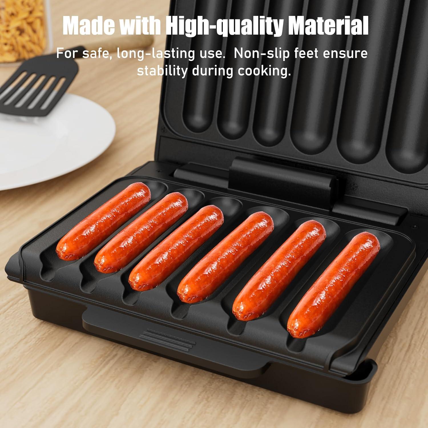 Parrilla Eléctrica para Hot Dogs KEINVE 850W Antiadherente