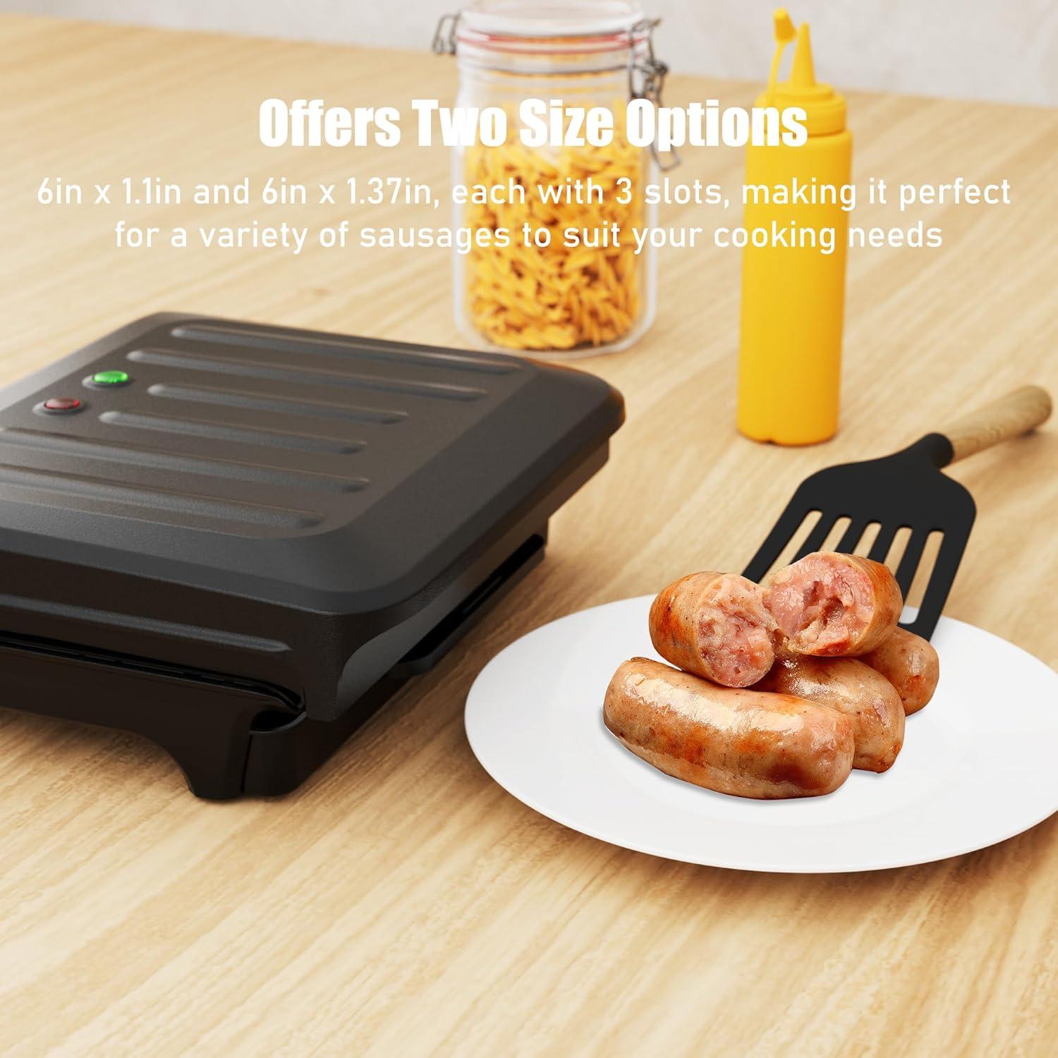 Parrilla Eléctrica para Hot Dogs KEINVE 850W Antiadherente