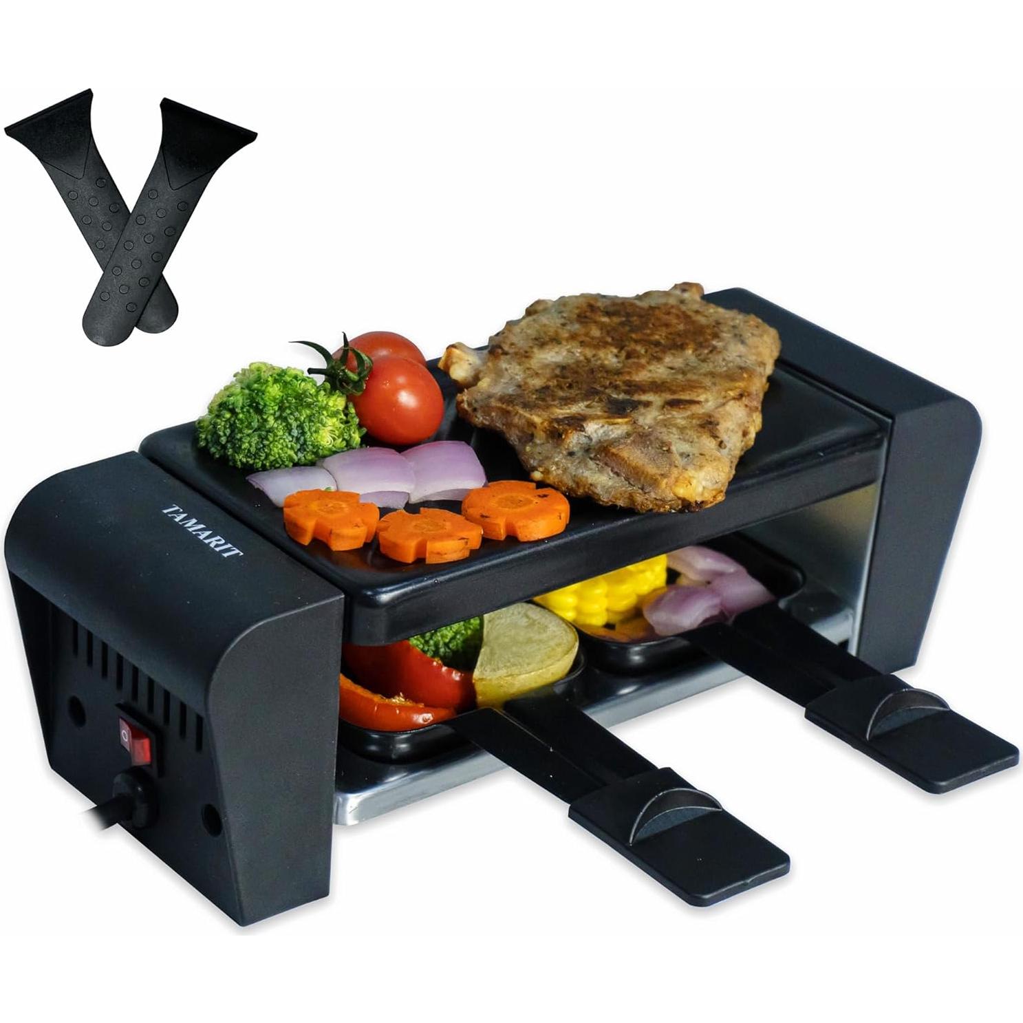 Parrilla Raclette Eléctrica Tamarit para 2 Personas 450W
