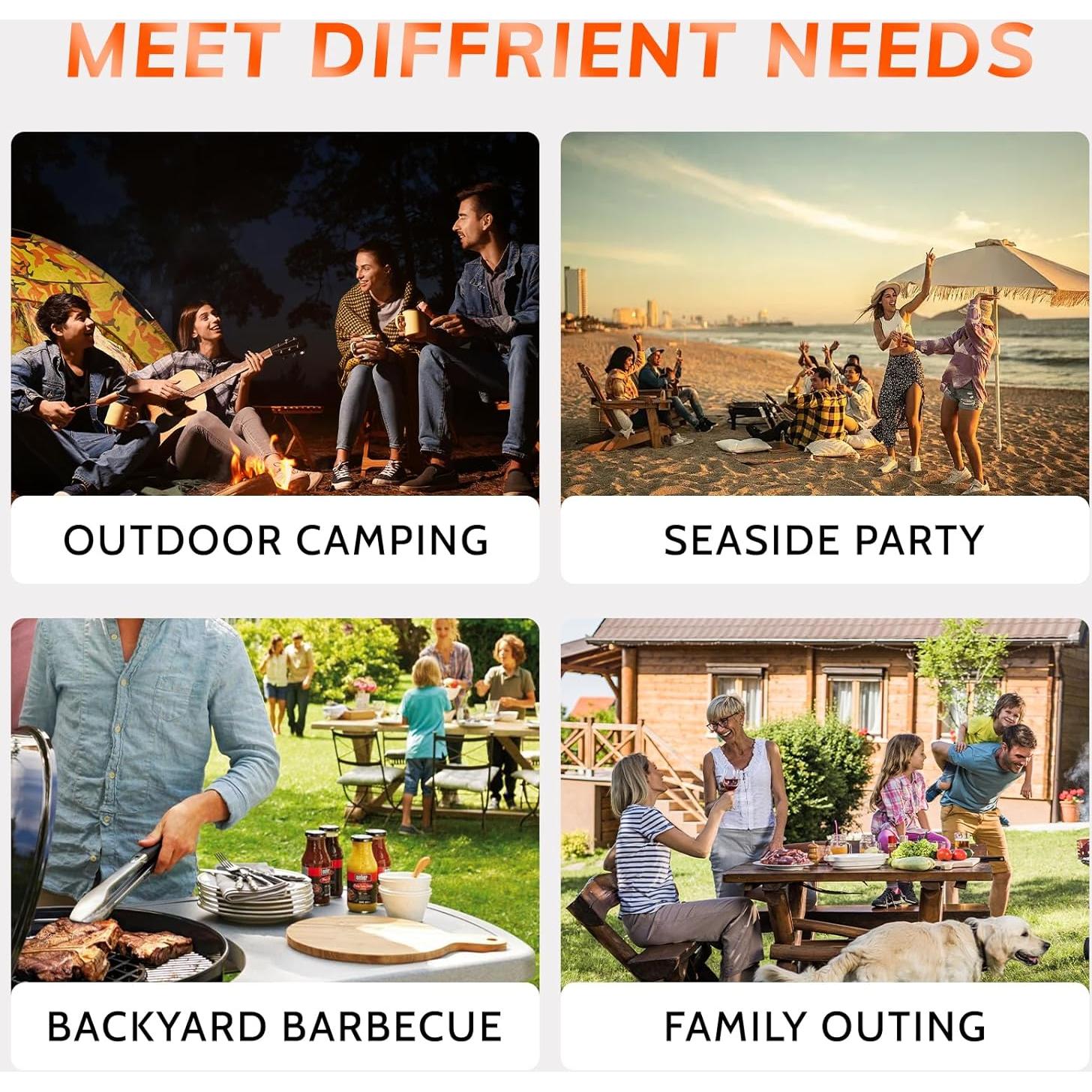 Parrilla Portátil MAISON BACKYARDS 35.5 cm Carbón Rosa