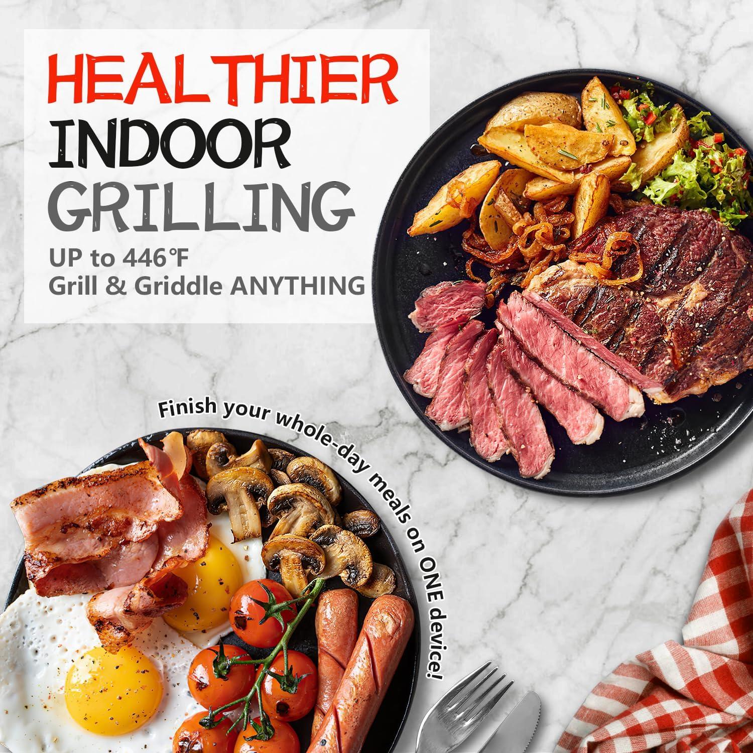 Parrilla Eléctrica CUSIMAX Sin Humo 1500W con Pantalla LED