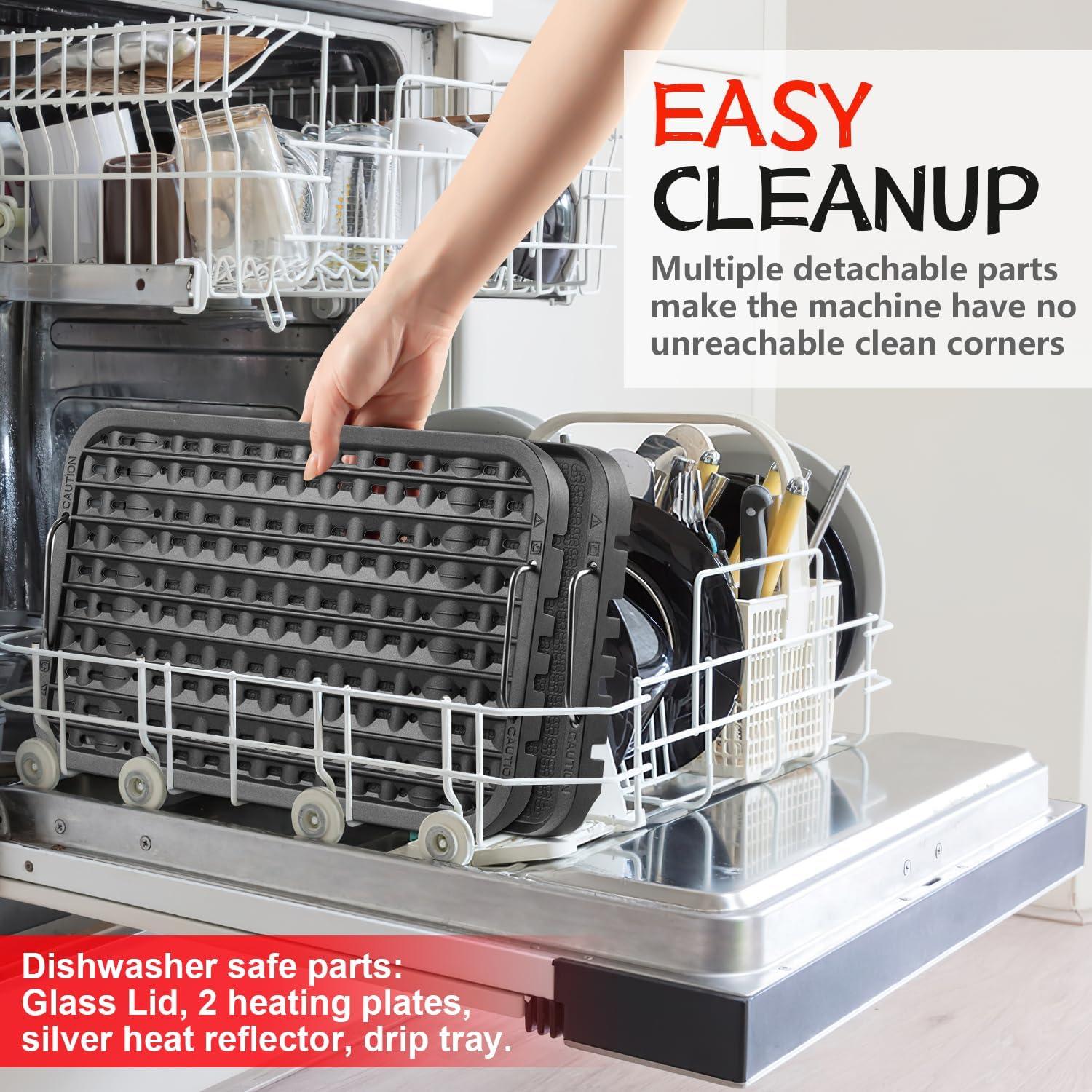 Parrilla Eléctrica CUSIMAX Sin Humo 1500W con Pantalla LED