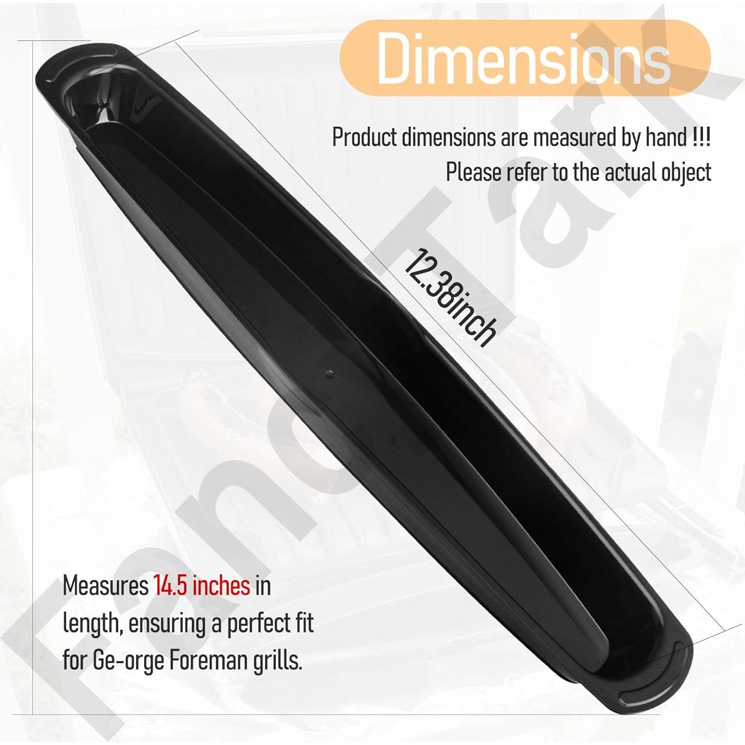 Bandeja de Goteo para Grill George Foreman 36.83 cm - Negro