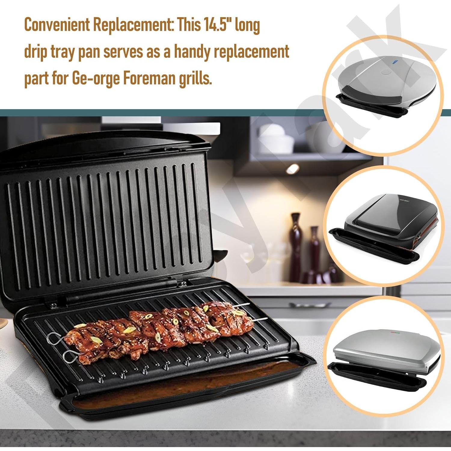 Bandeja de Goteo para Grill George Foreman 36.83 cm - Negro