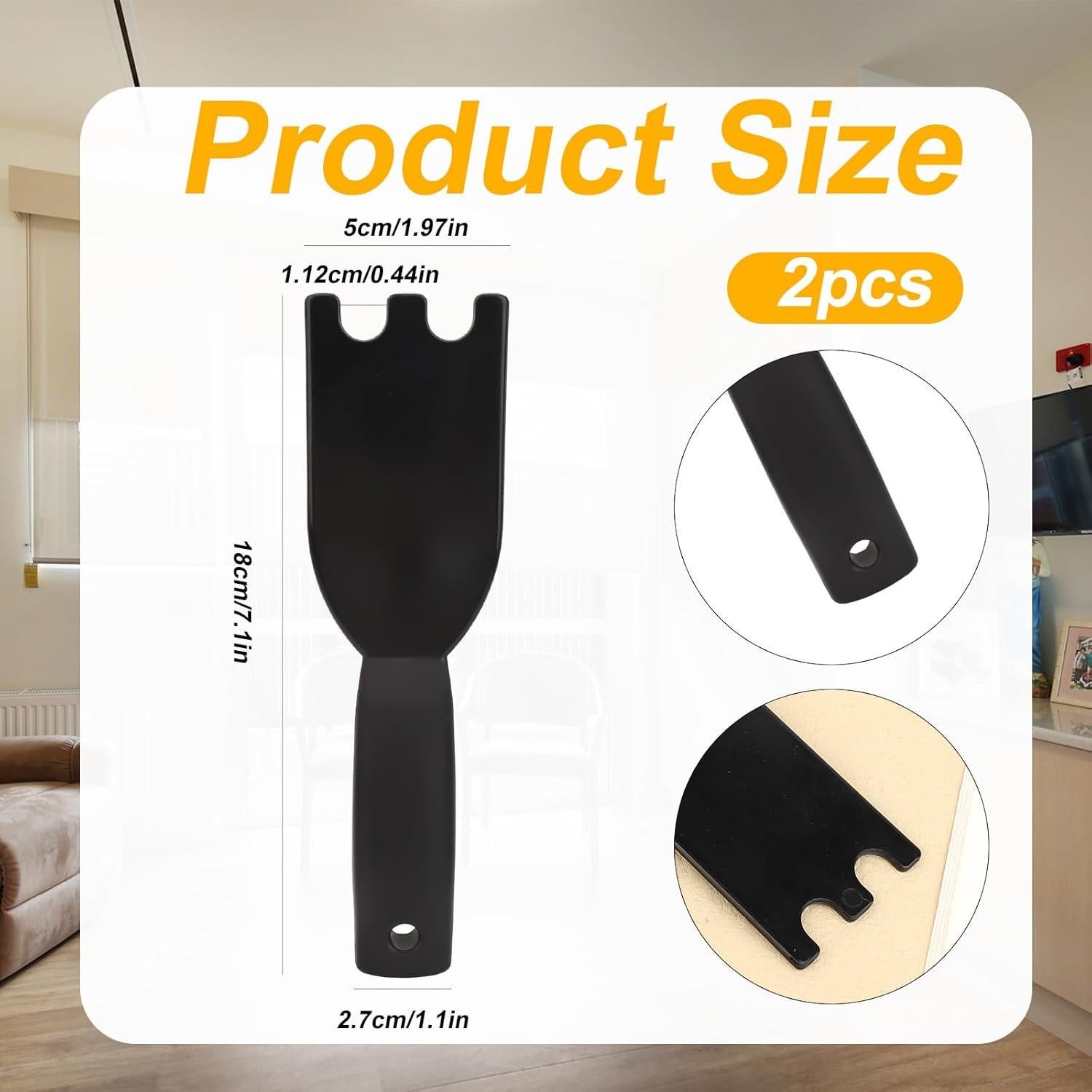 Raspador Universal para Parrilla Tinoaly 2 Piezas Nylon 18x5cm