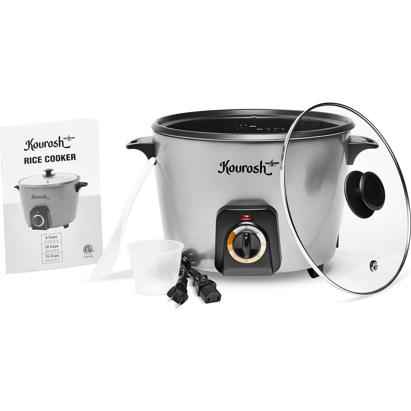 Olla Arrocera Automática YEDI KOUROSH 15 Tazas Acero Inoxidable