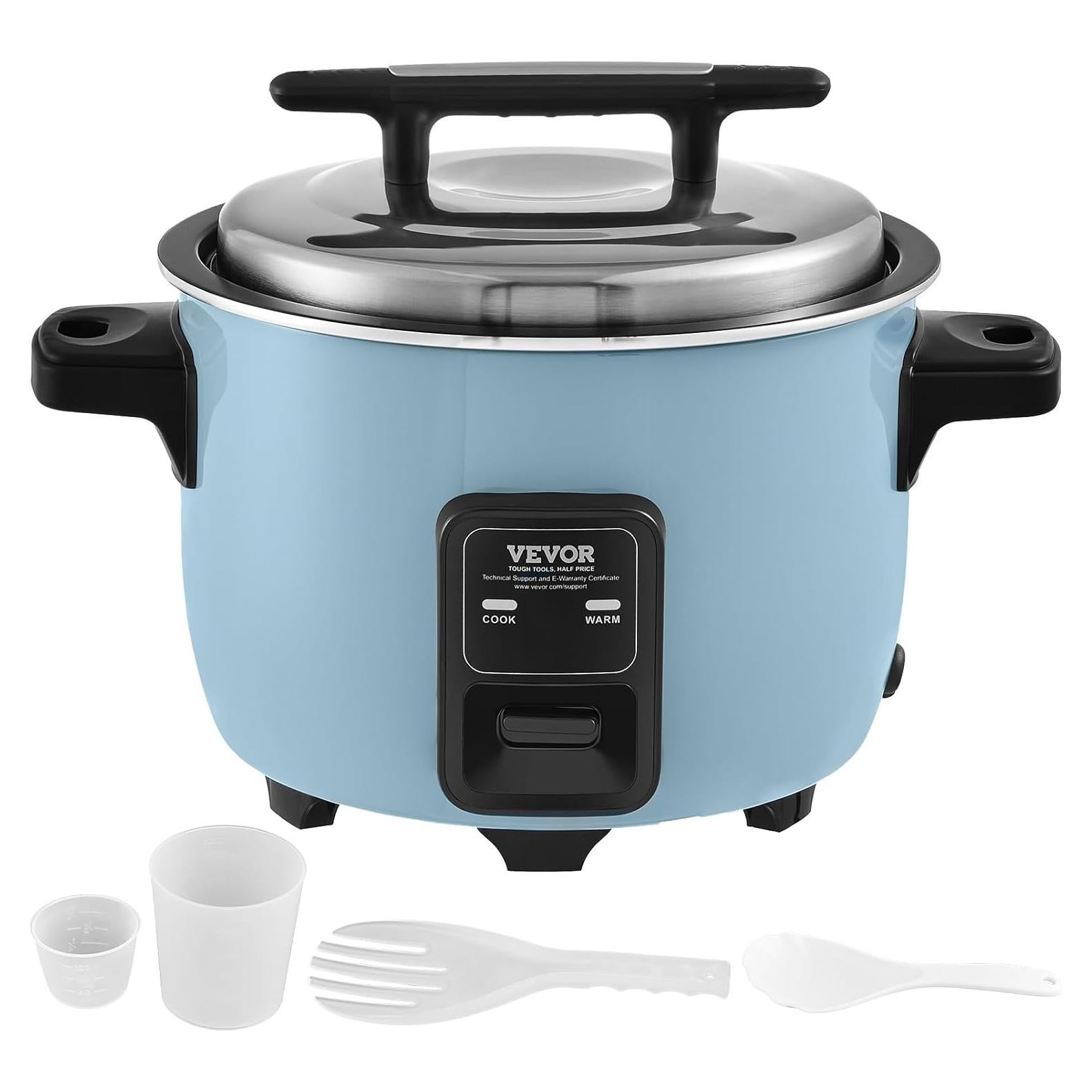 Cocedor de Arroz Comercial VEVOR 10L 50 Tazas Antiadherente