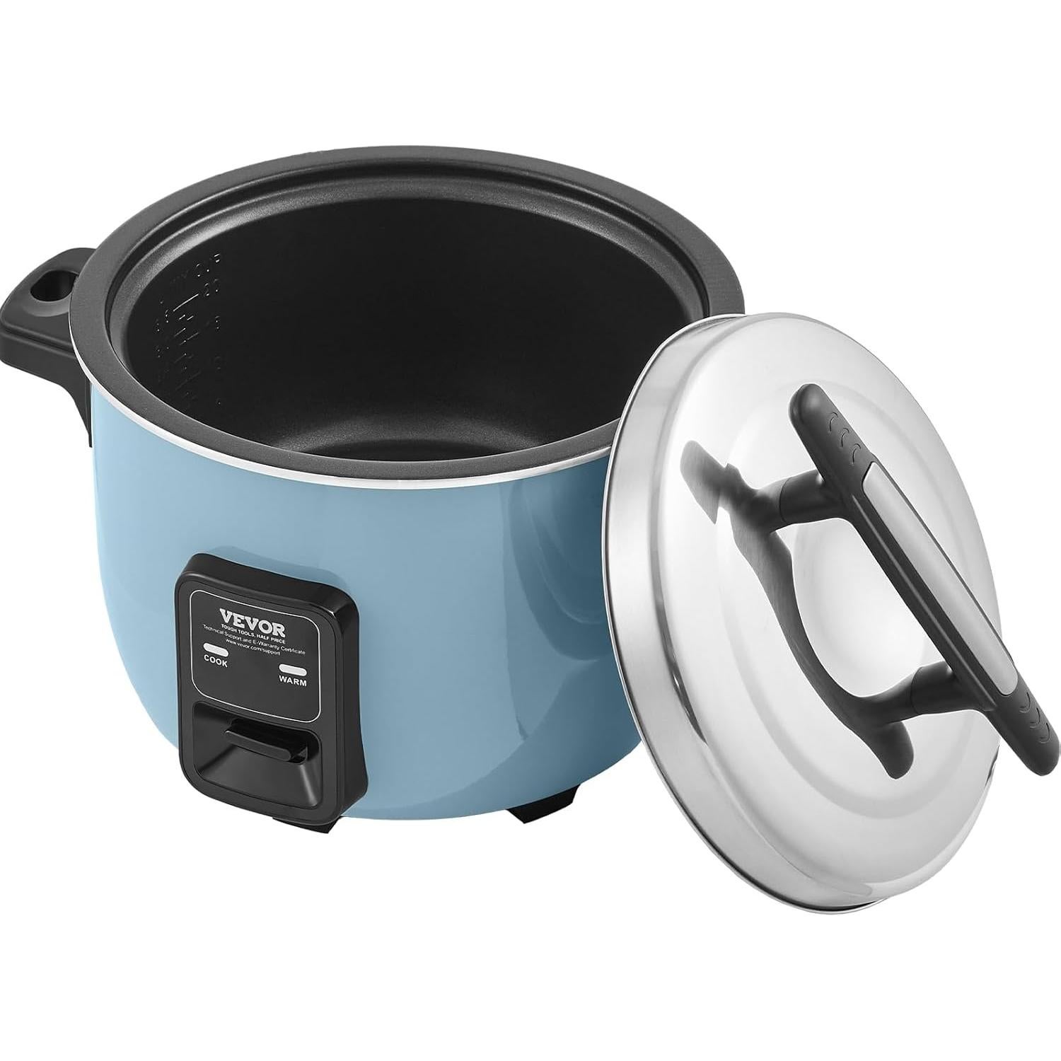 Cocedor de Arroz Comercial VEVOR 10L 50 Tazas Antiadherente