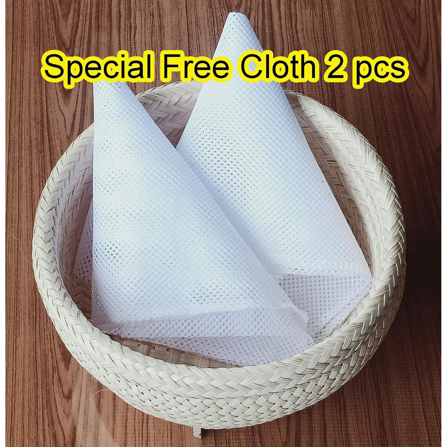 Cesta de Vapor de Arroz Pegajoso Plai Na de Bambú 1.1L