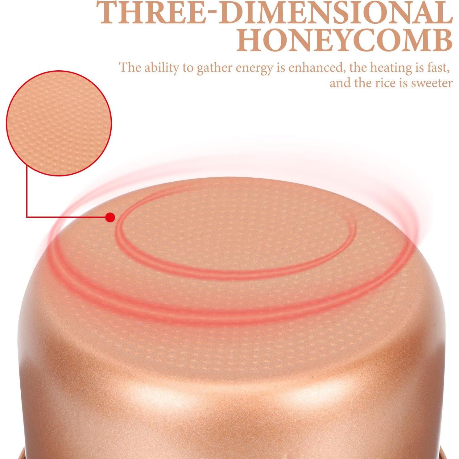 Olla Arrocera Interna ULTECHNOVO 2L Aluminio Dorado