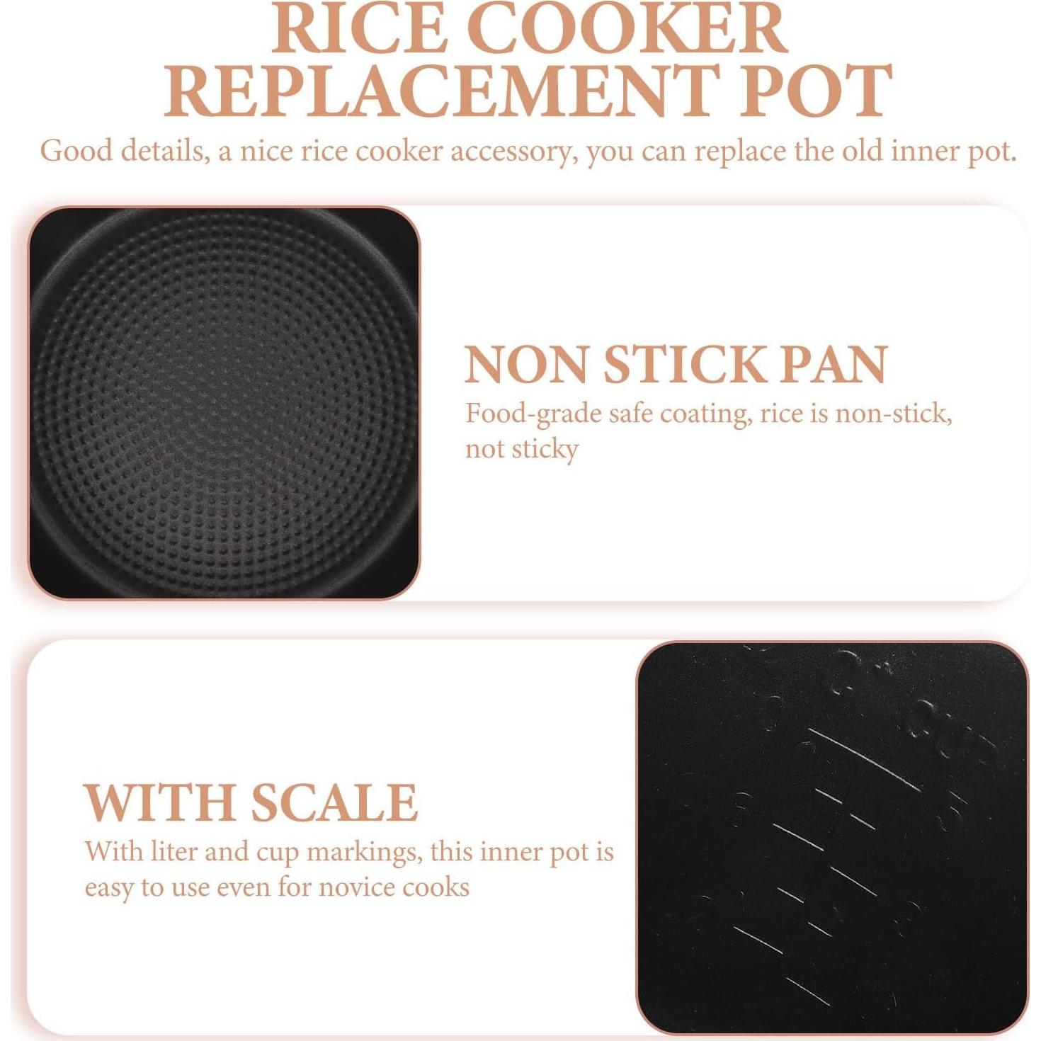 Olla Arrocera Interna ULTECHNOVO 2L Aluminio Dorado