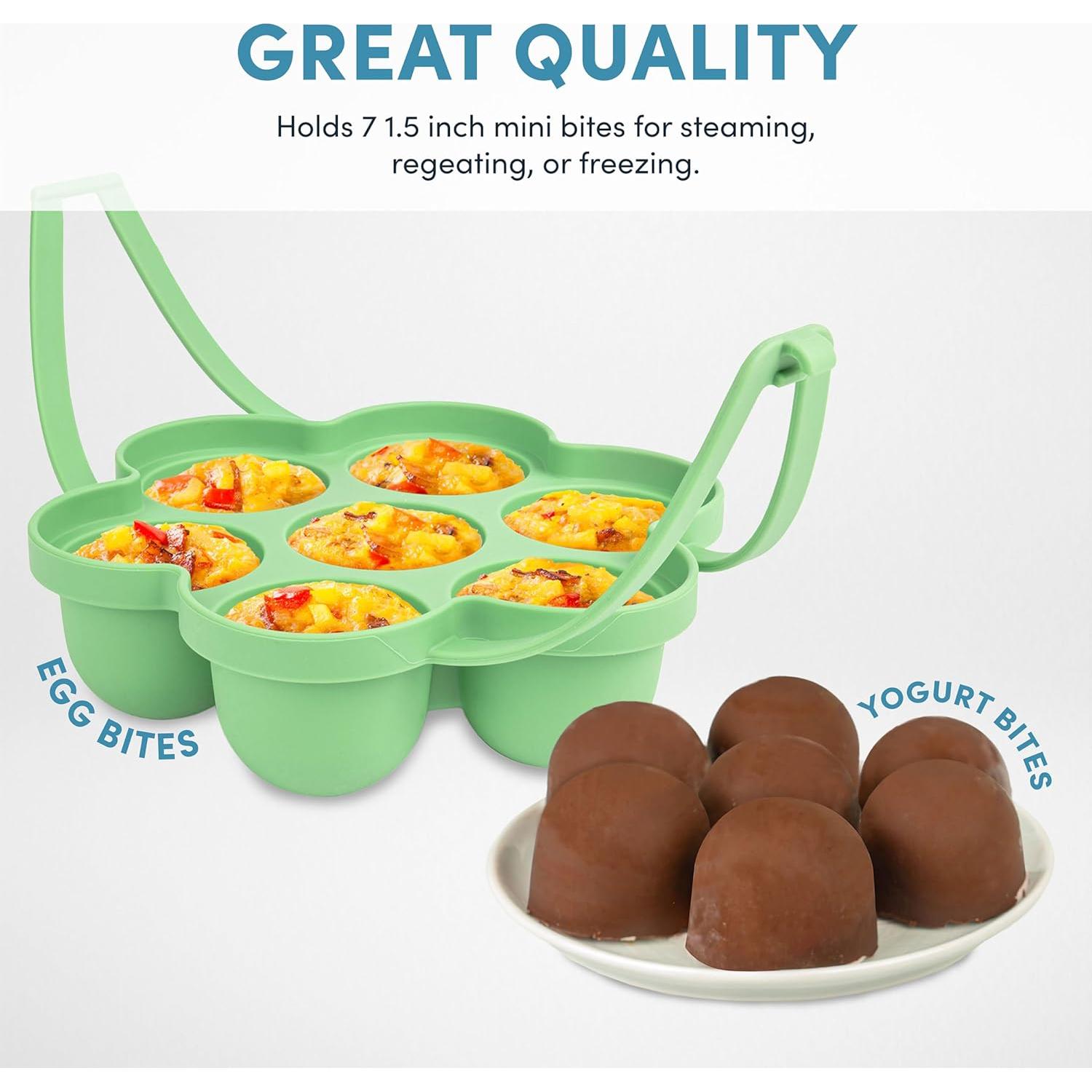 Molde de Huevos de Silicona Aroma con Tapa y 7 Cavidades