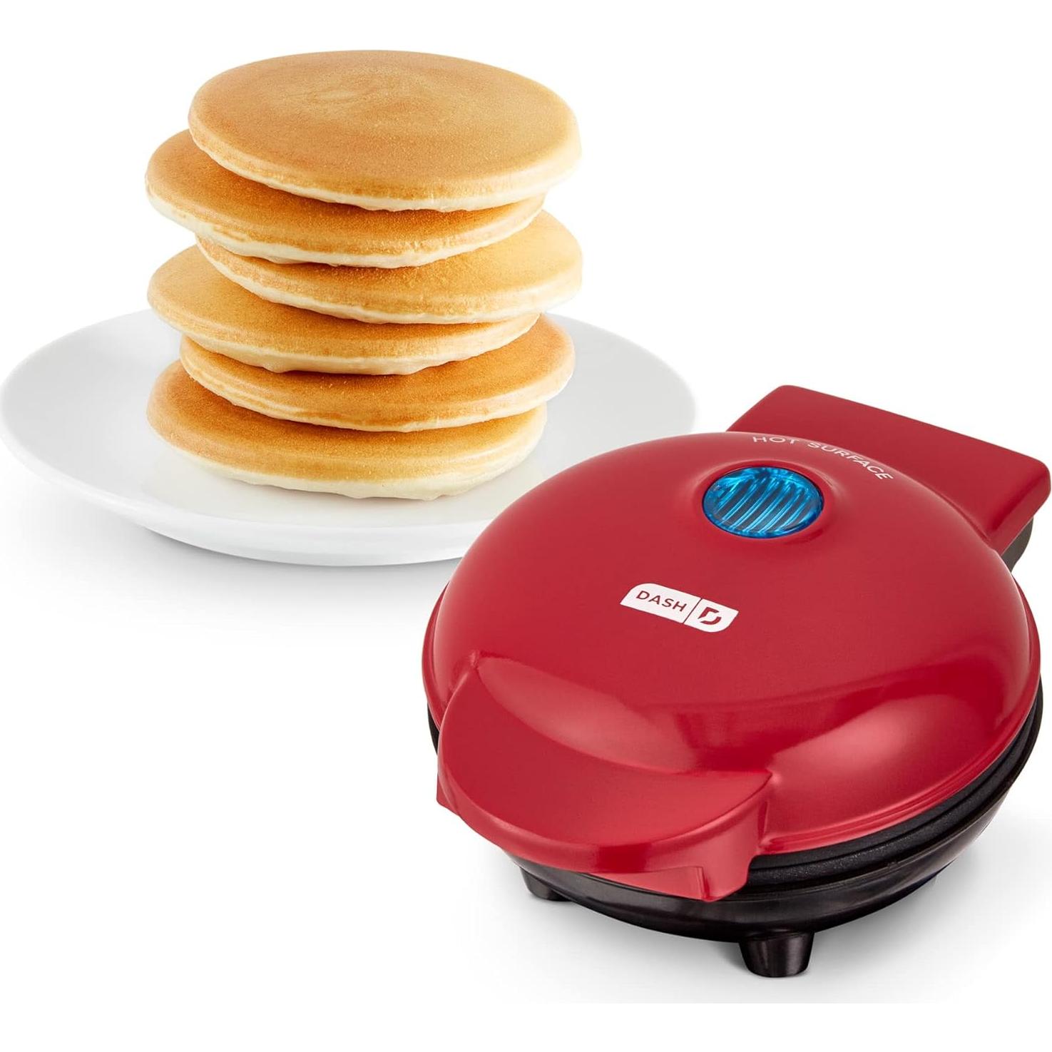 Cocedor de Arroz y Plancha Mini Maker Dash Rojo 2 Tazas