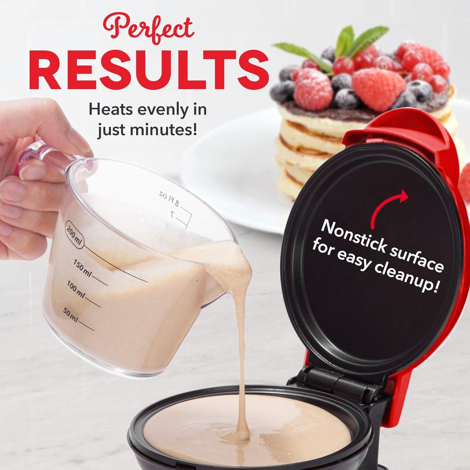 Cocedor de Arroz y Plancha Mini Maker Dash Rojo 2 Tazas