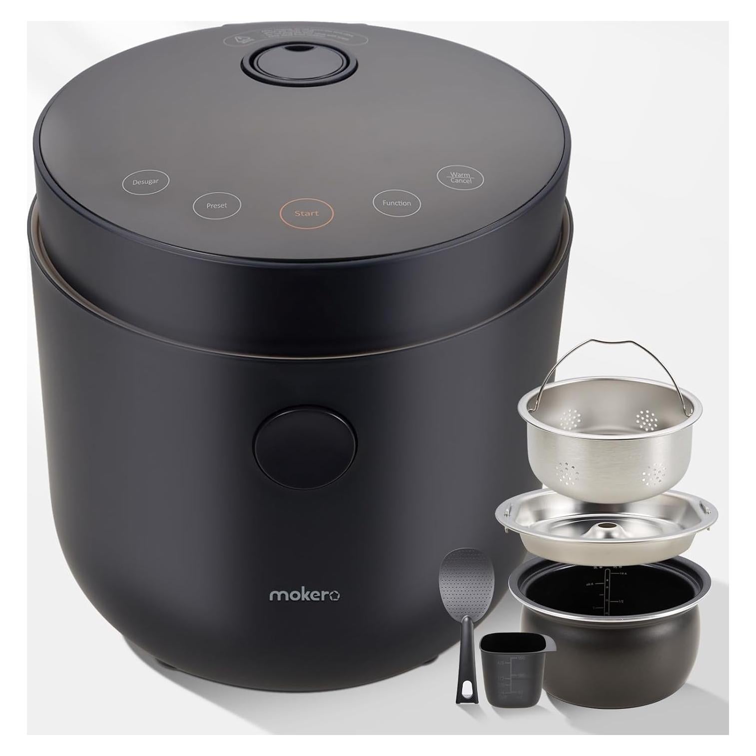 Cocedor de Arroz Mokero Bajo en Carbohidratos 2 Tazas