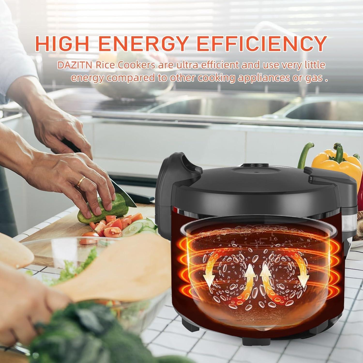 Cocedor de Arroz Comercial DAZITN 13L 60 Tazas Cocido Automático