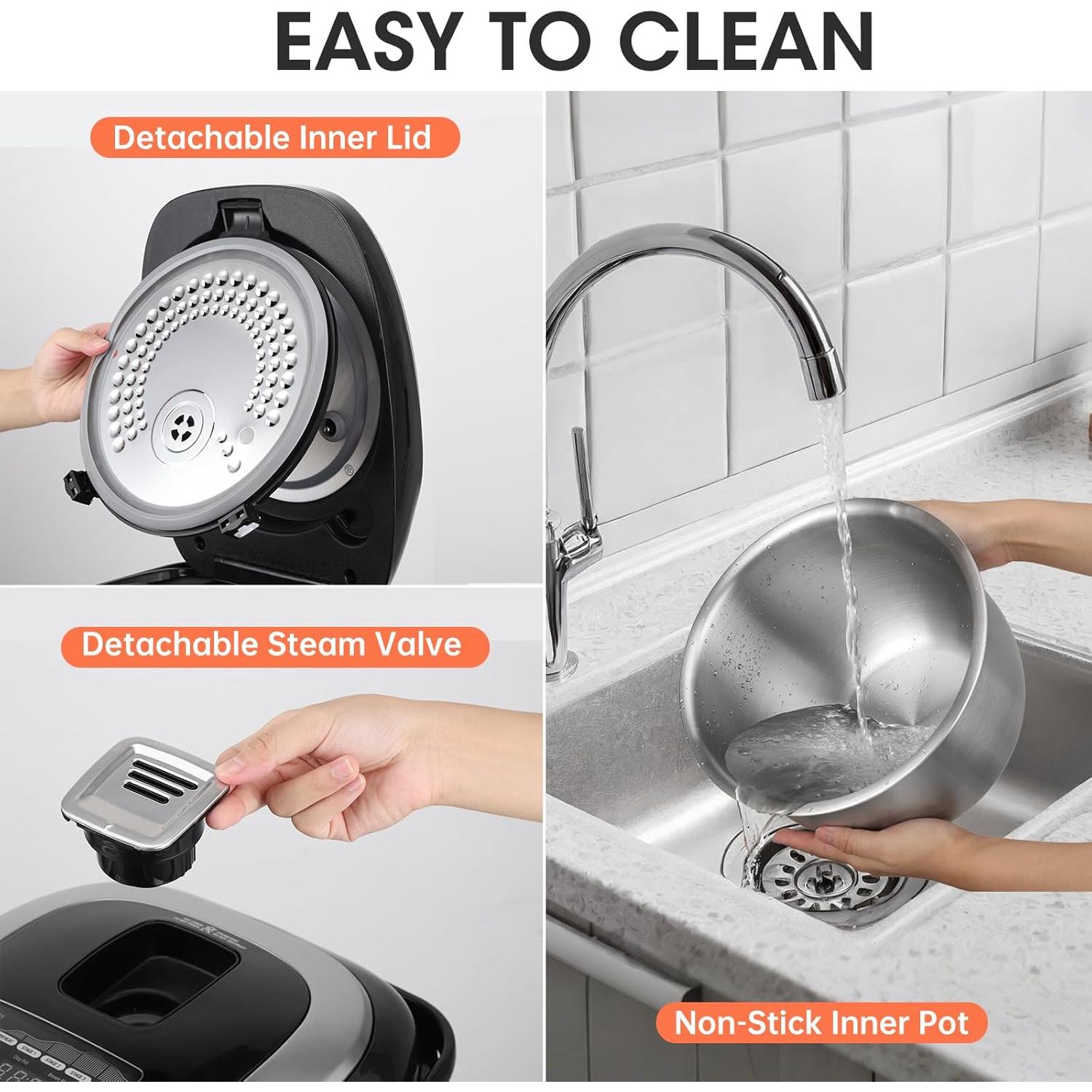 Olla Arrocera Eléctrica Oshenic 10 Tazas Inducción 1050W