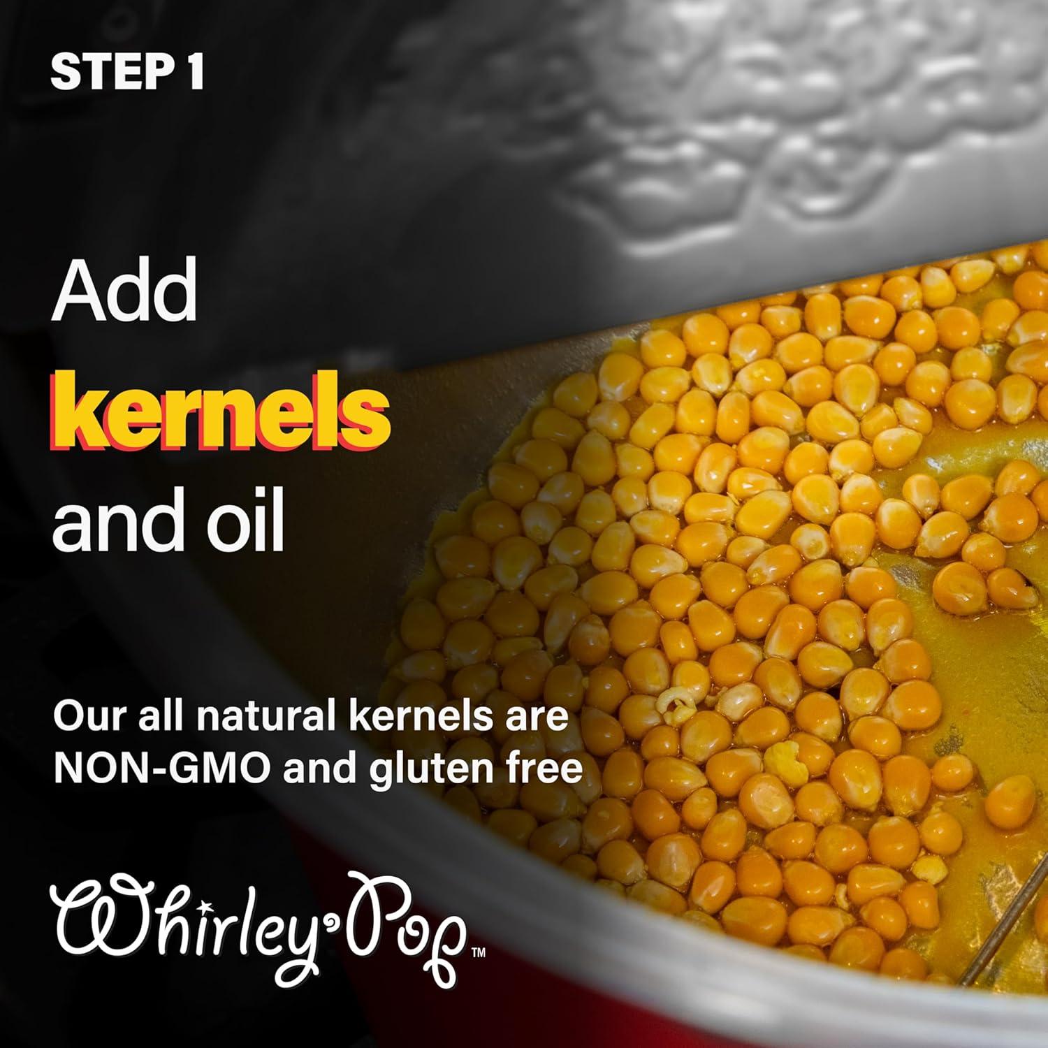 Whirley-Pop Popcorn Popper Acero Inoxidable 8 Cuartos