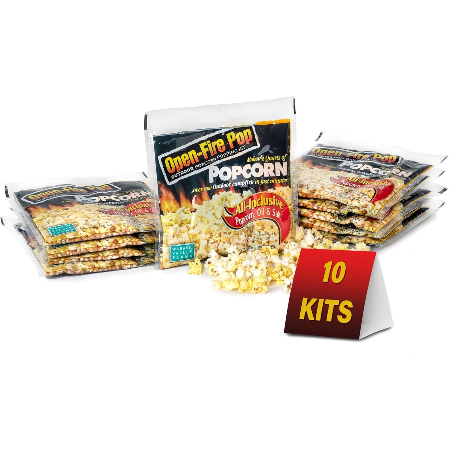 Fabricante de Palomitas Whirley-Pop Rojo + 10 Kits Wabash Valley