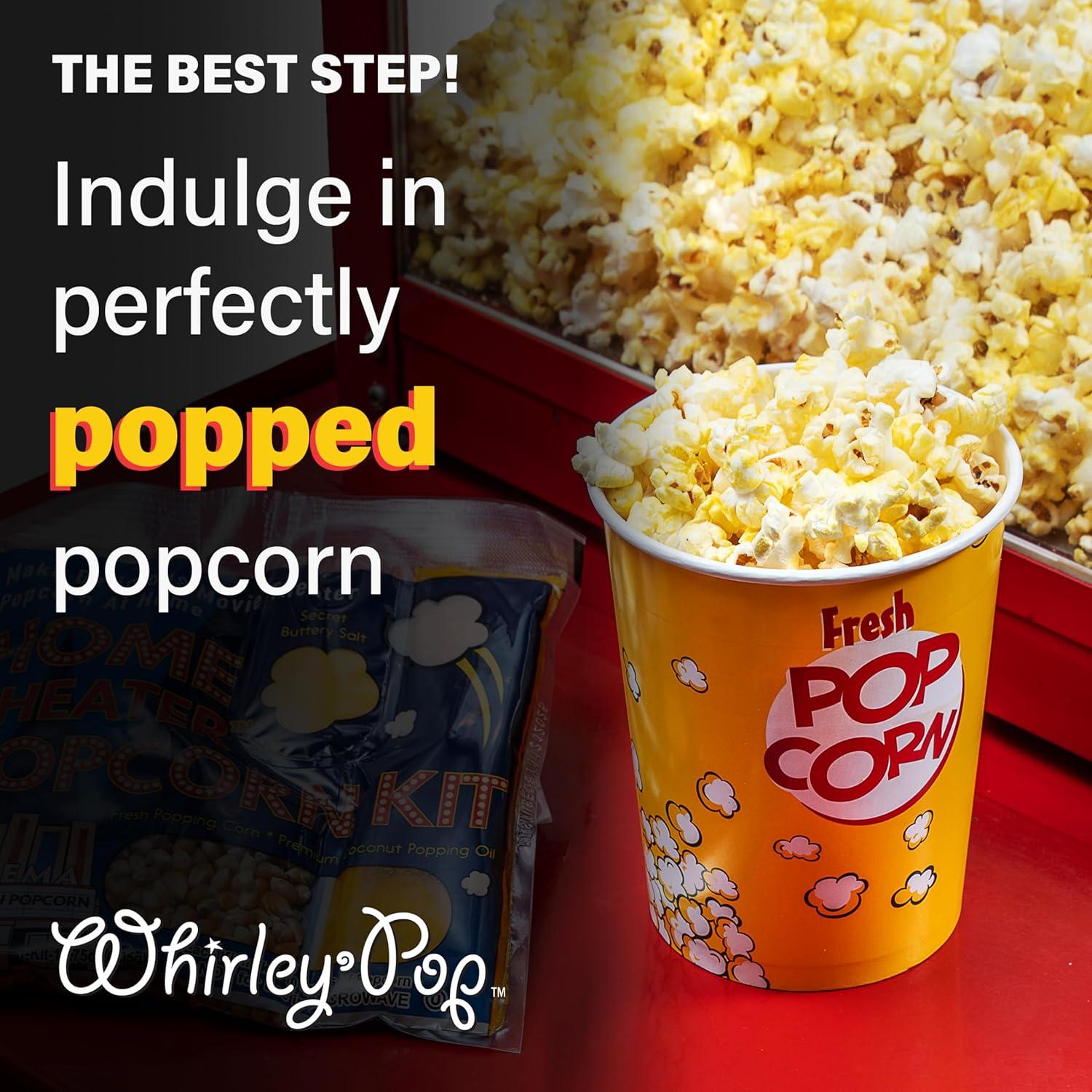 Fabricante de Palomitas Whirley-Pop Rojo + 10 Kits Wabash Valley