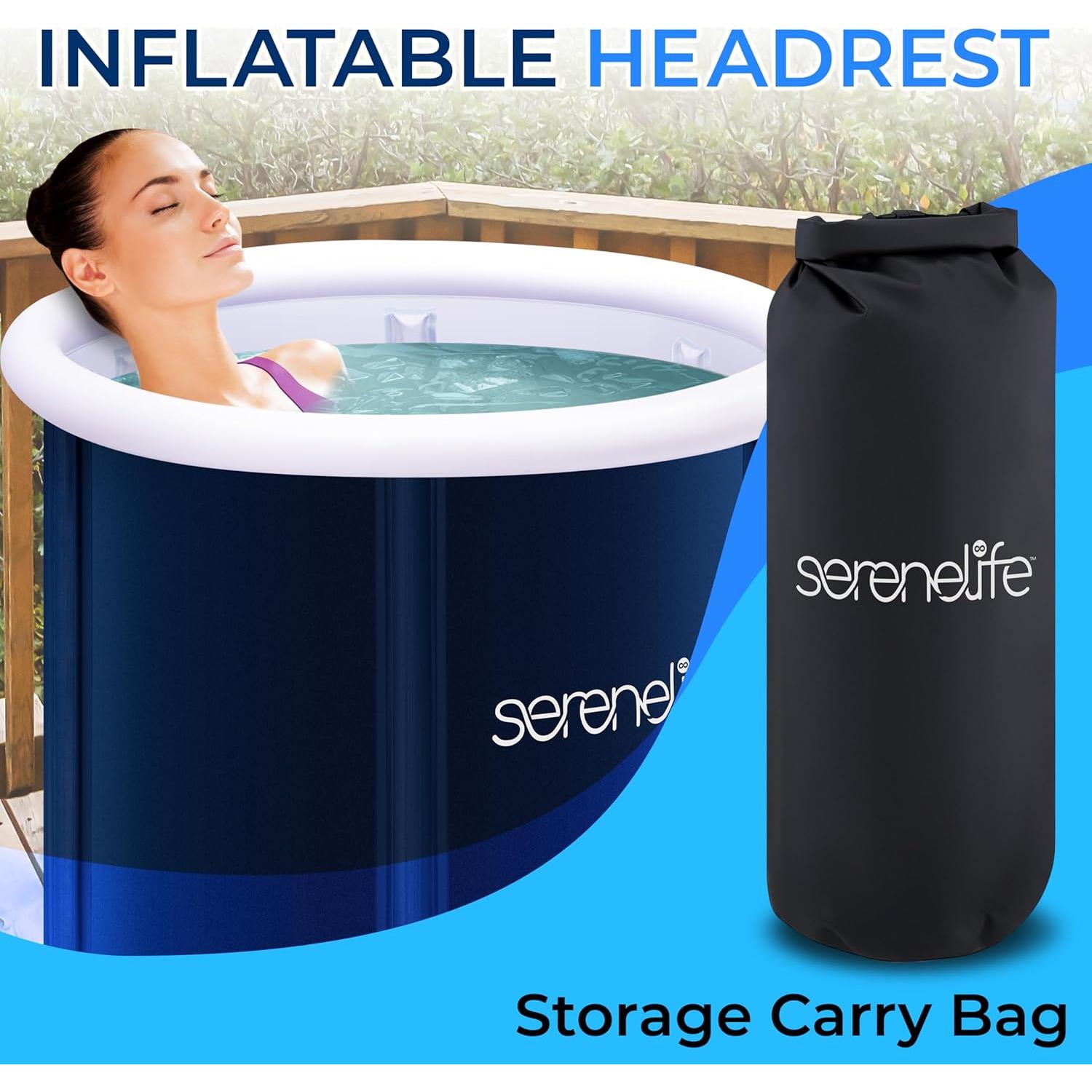 Bañera Inflable SereneLife para Inmersión Fría 295L