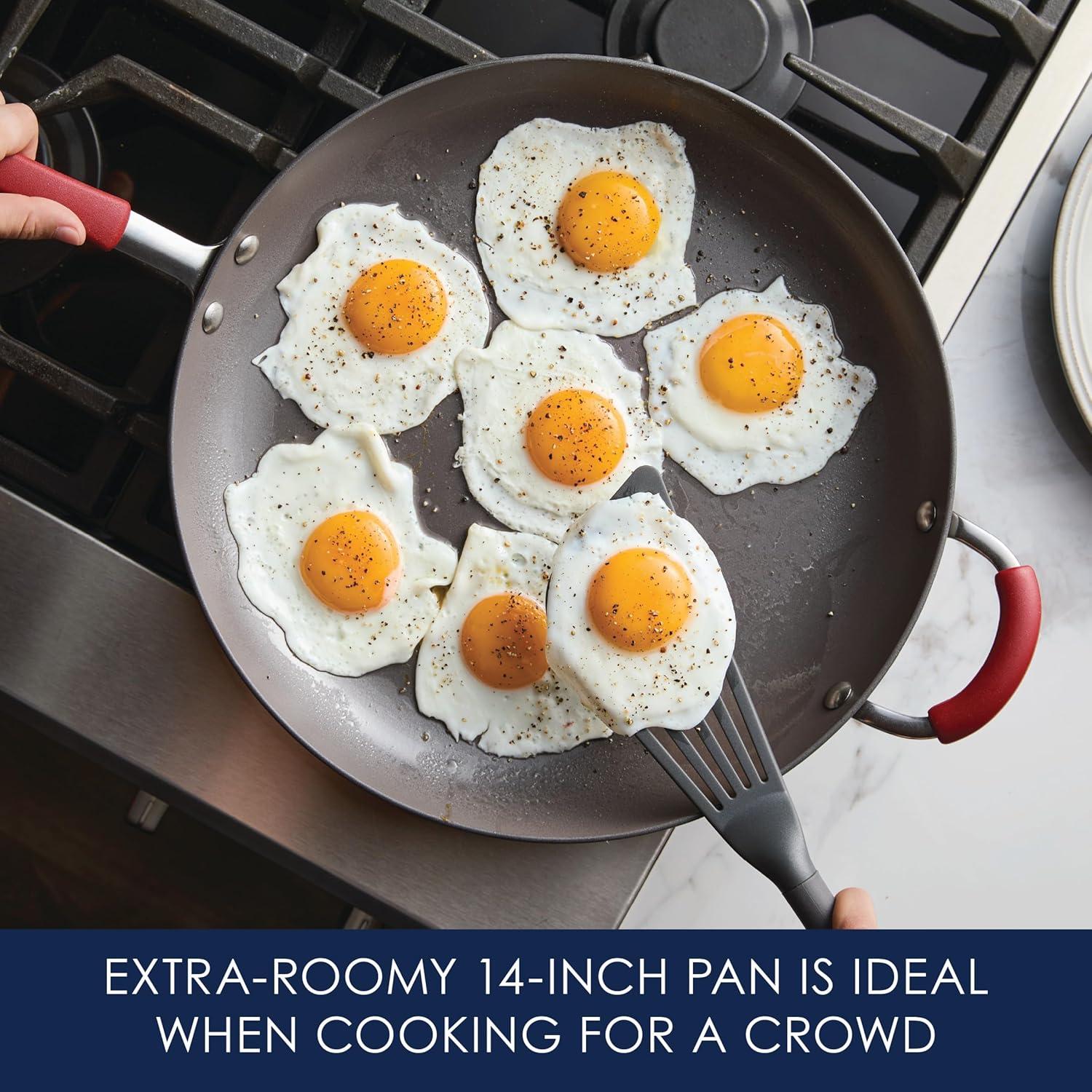 Sartén Antiadherente Rachael Ray Cucina 35.56 cm con Asa Auxiliar