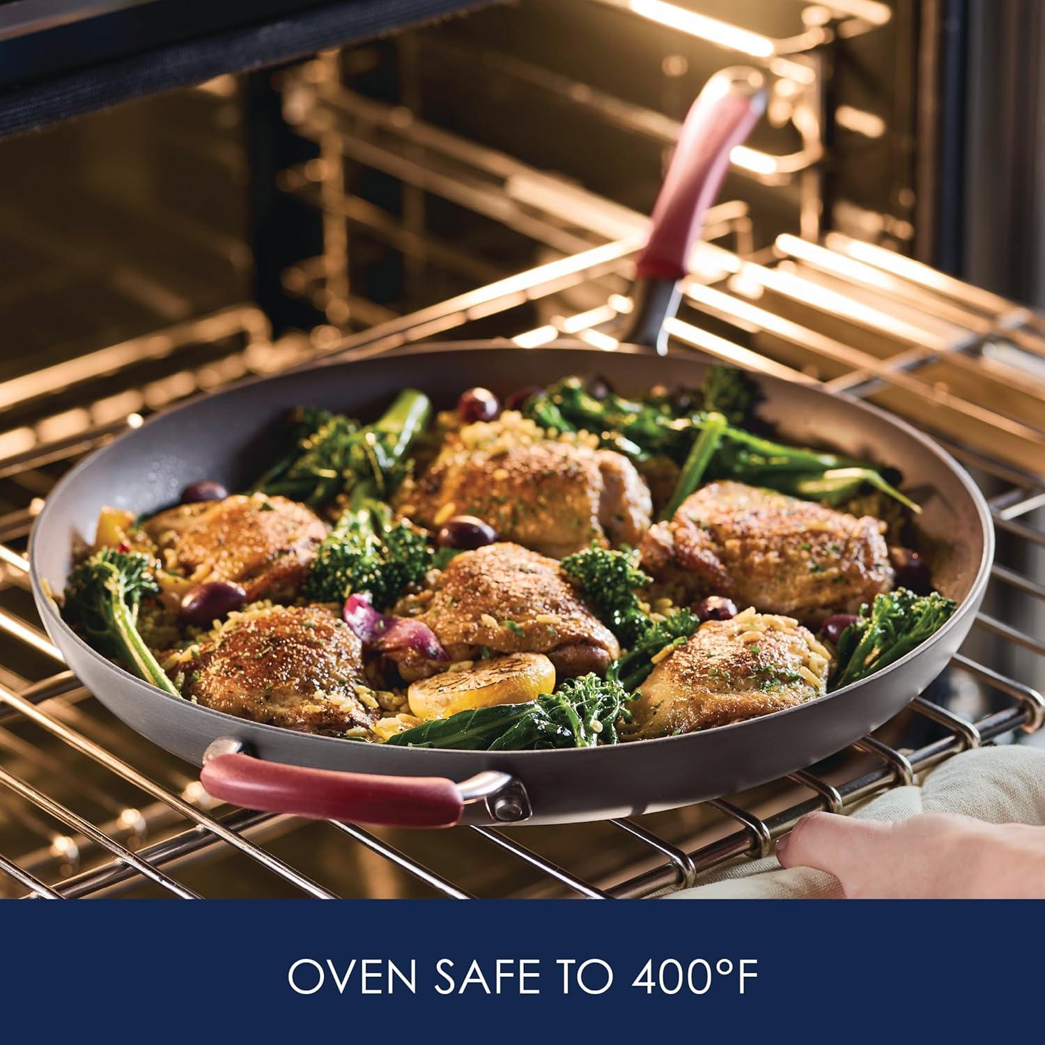 Sartén Antiadherente Rachael Ray Cucina 35.56 cm con Asa Auxiliar