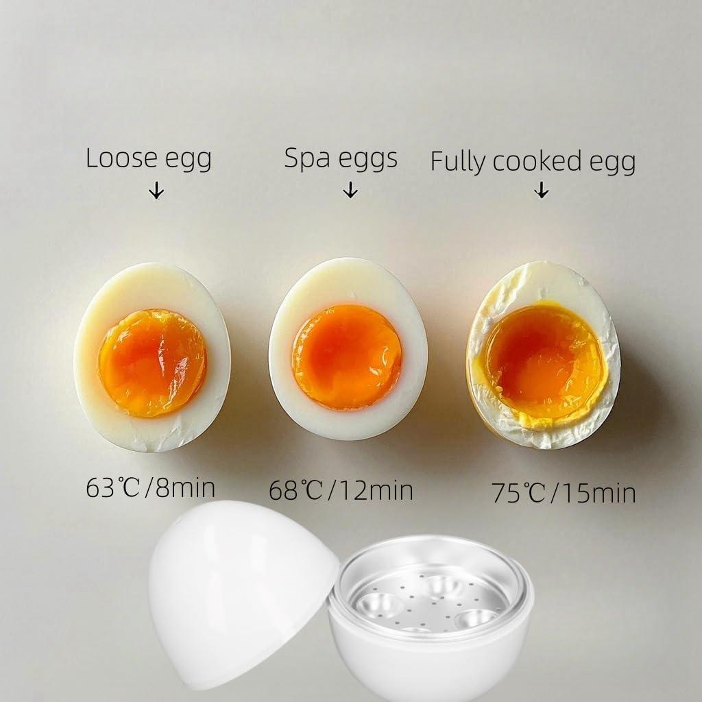 Cocedor de Huevos BOENLU para 4 Huevos a Microondas