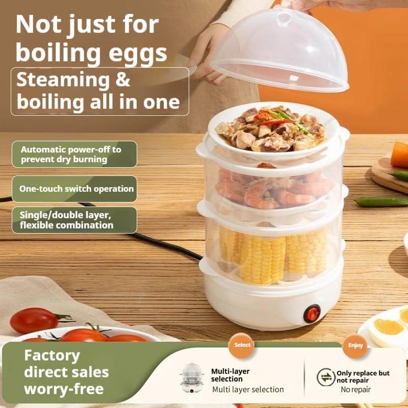 Cocedor de Huevos Eléctrico DeepCrush 14 Huevos Apagado Automático