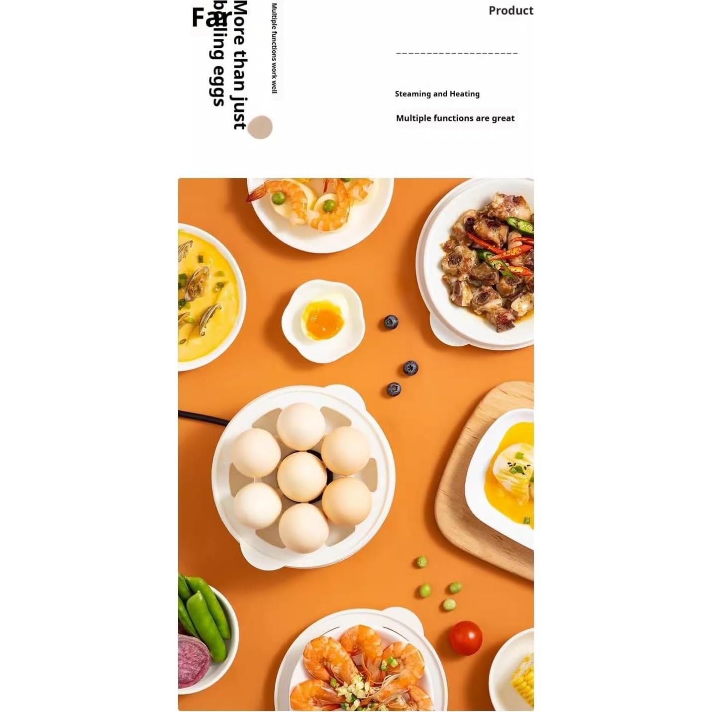 Cocedor de Huevos Eléctrico DeepCrush 14 Huevos Apagado Automático