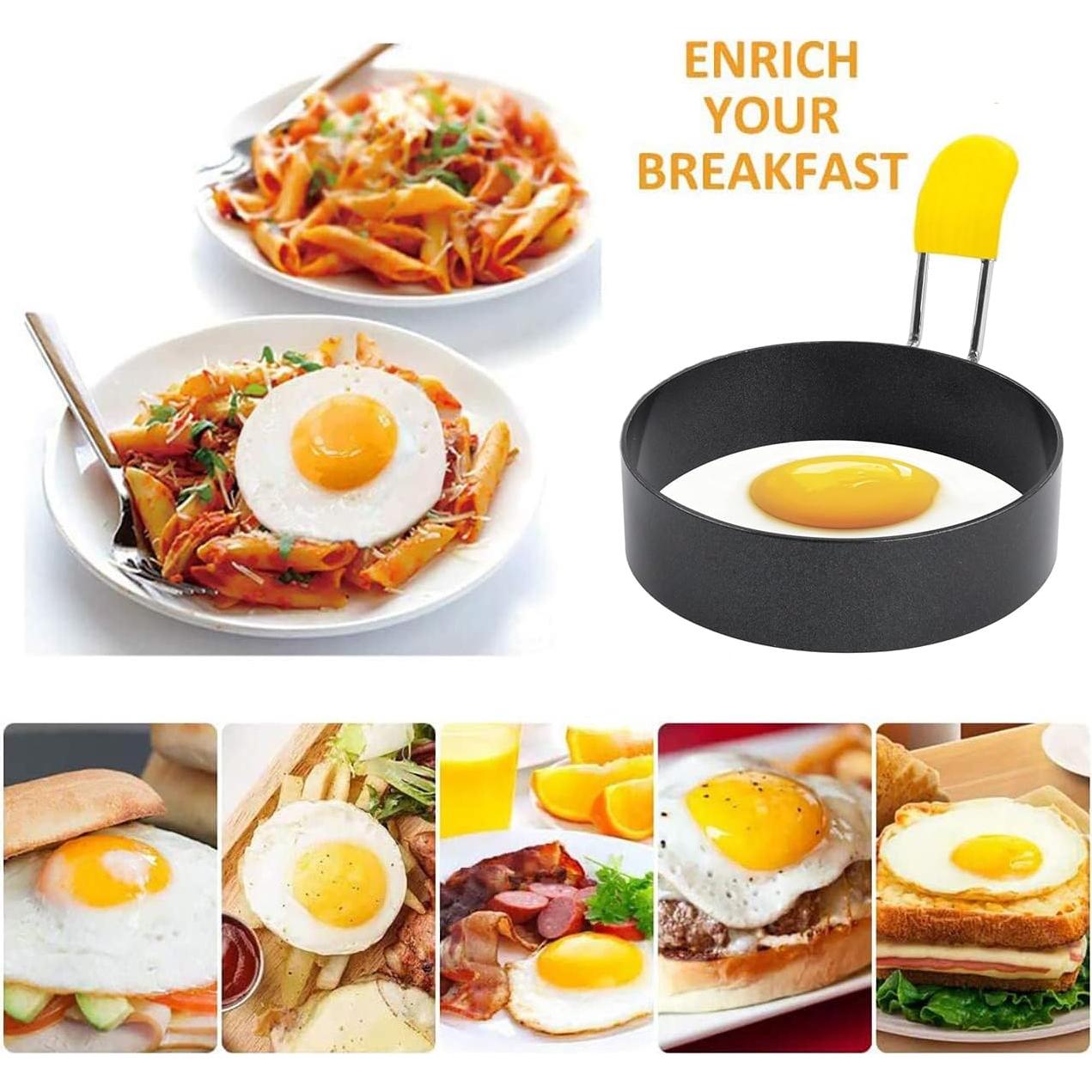 Anillo de Huevo Mikim Acero Inoxidable 7.5 cm Antiadherente