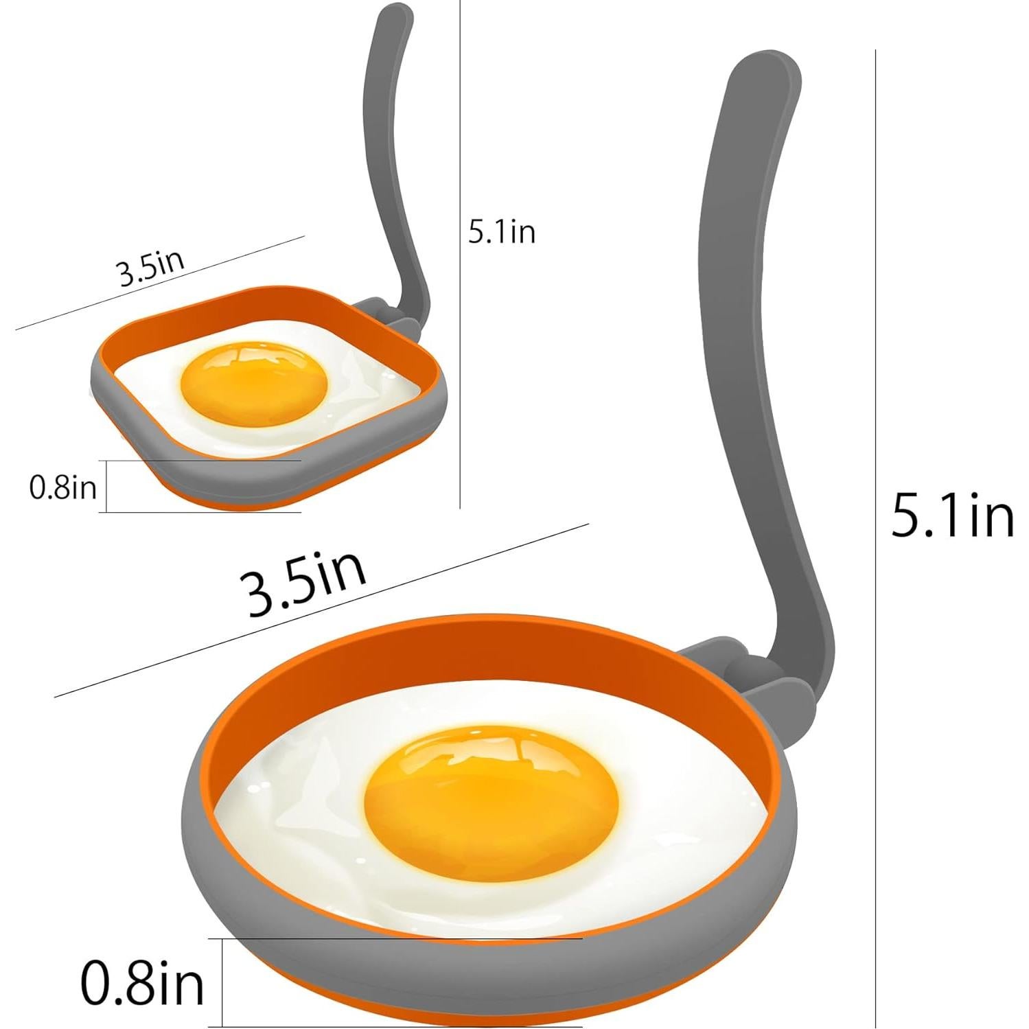 Moldes de Silicona para Huevos GOYLSER - 4 Piezas 8.9 cm