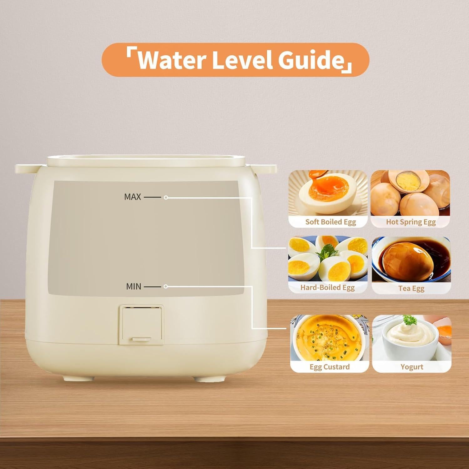 Cocedor de Huevos Eléctrico DiDimo 6 en 1 con Temporizador